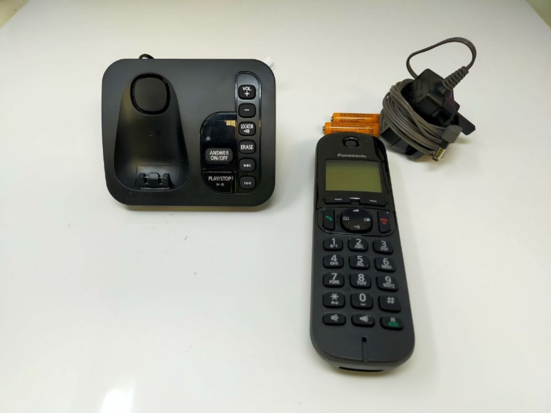 Panasonic KX-TGC220EB DECT Cordless Phone with Answering Machine, 1.6 Inch Easy-to-Rea - Image 3 of 3