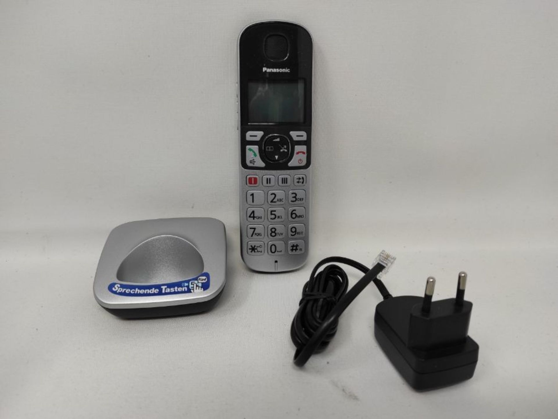 RRP £53.00 Panasonic KX-TGQ500GS Seniorentelefon (DECT IP-Telefon (schnurlos) mit groÃxen Taste - Image 3 of 3