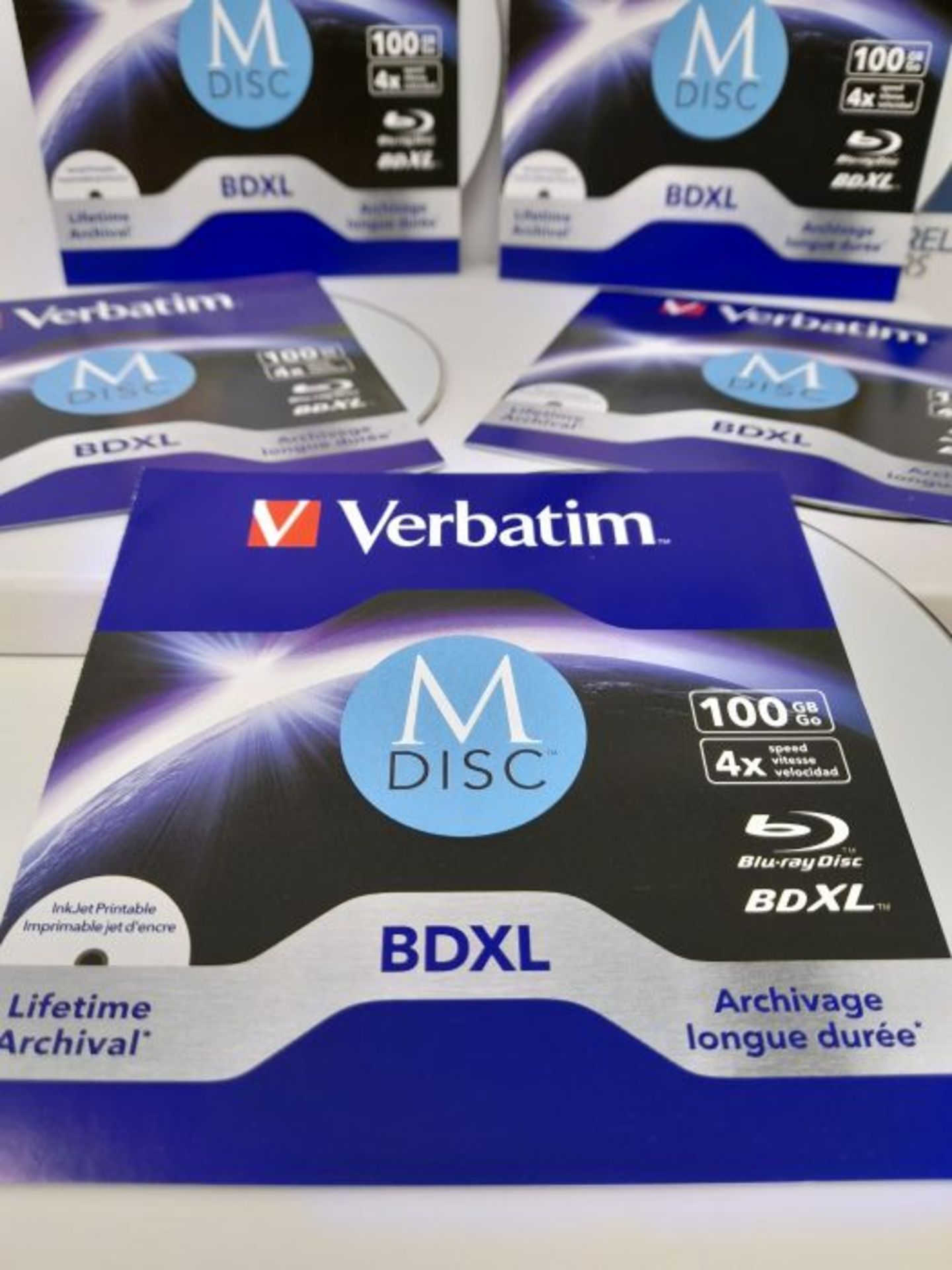 RRP £59.00 VERBATIM MDISC BDXL Blu-ray Rohlinge 100 GB I Blu-ray-Disc mit 4-facher Schreibgeschwi - Image 3 of 3