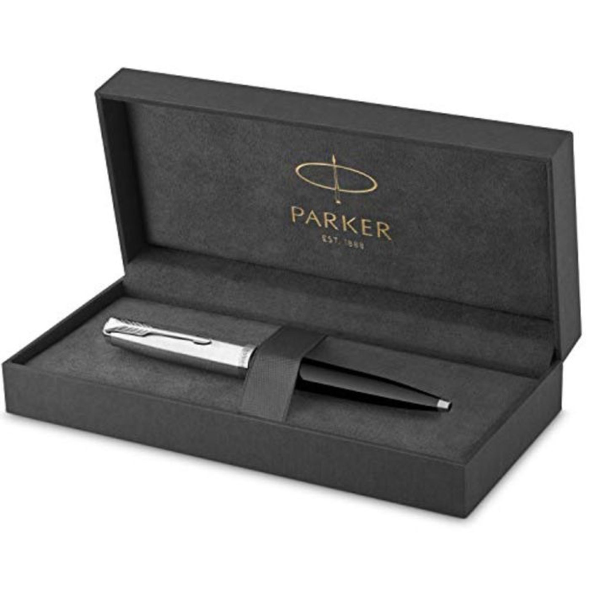 [CRACKED] PARKER 51 Penna a Sfera, Corpo Nero con Finiture Cromate, Punta Media con Ca