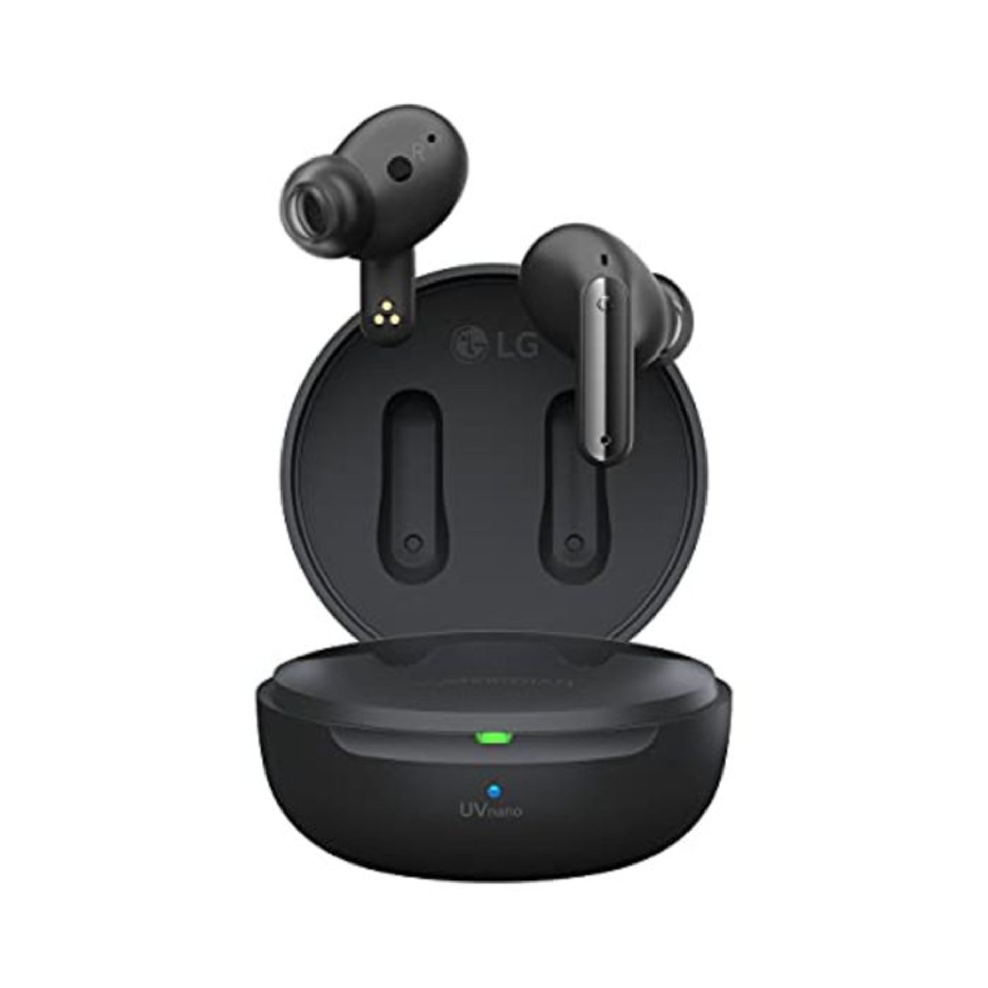 RRP £156.00 LG Electronics Tone Free DFP8 In-Ear Bluetooth Headphones UVnano, ANC, Charcoal Black