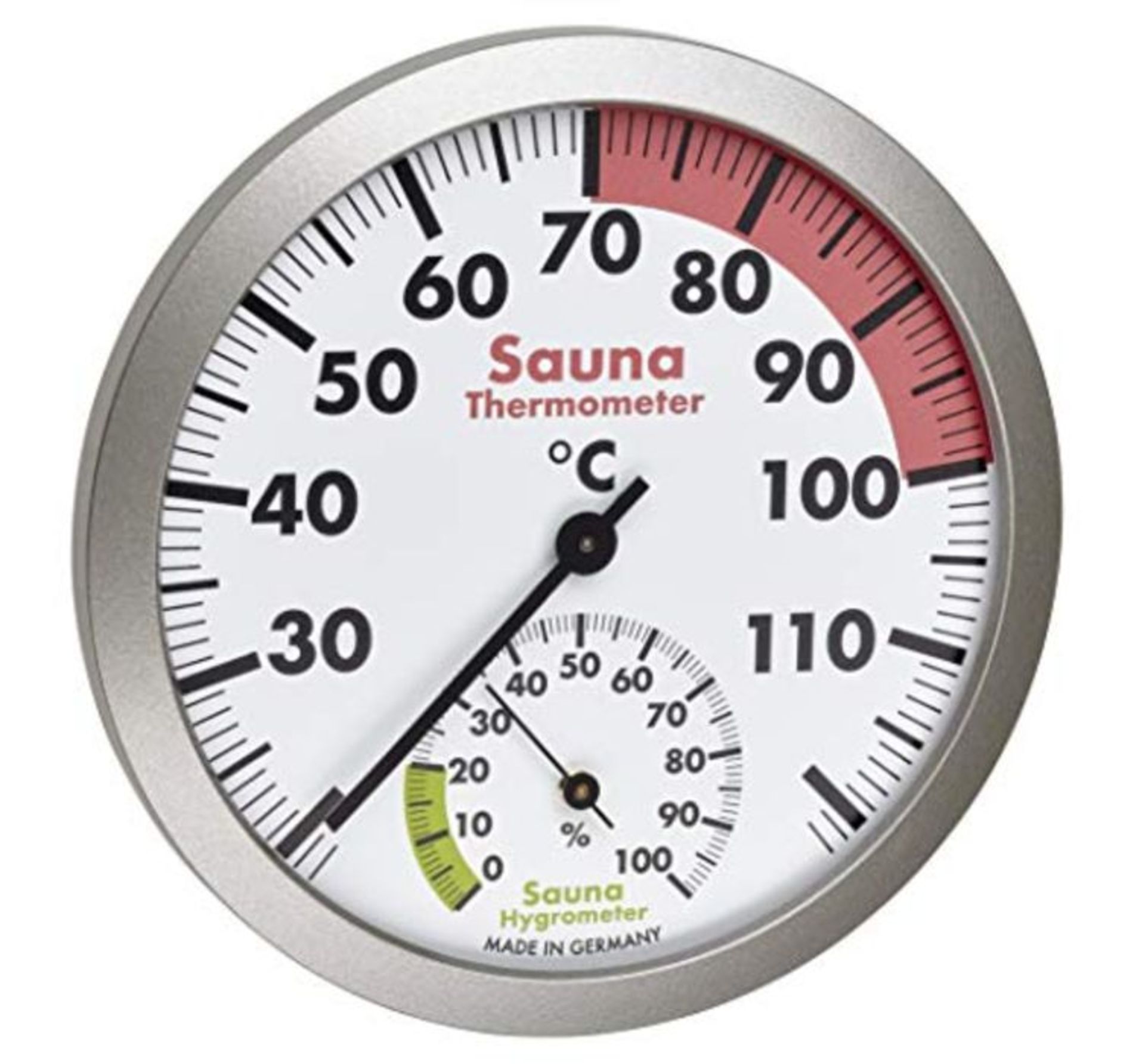 TFA Dostmann Analog Sauna Thermo-Hygrometer Heat Resistant Materials Temperature Humid