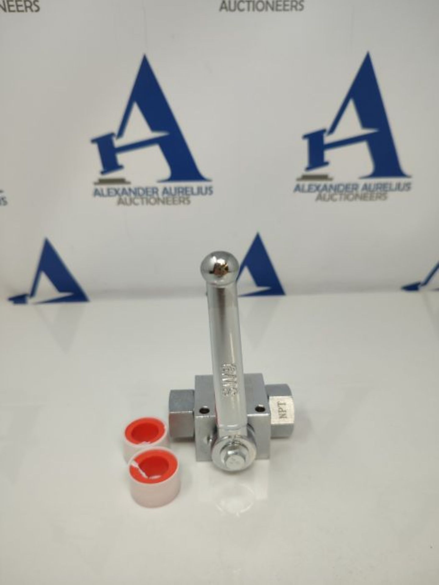 High-pressure ball valve set for pressure washer hose, 3/8 inch quick coupling, 4500 P - Image 2 of 2