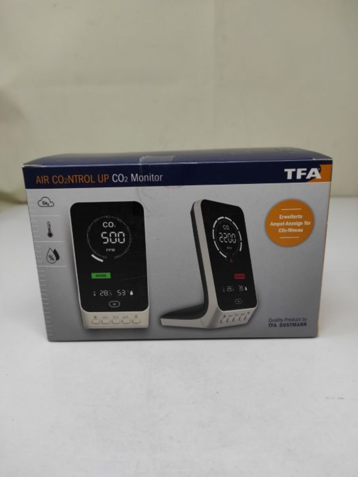 RRP £94.00 TFA Dostmann CO2 measuring device AIRCO2NTROL UP, 31.5010.02, air quality monitor, NDI