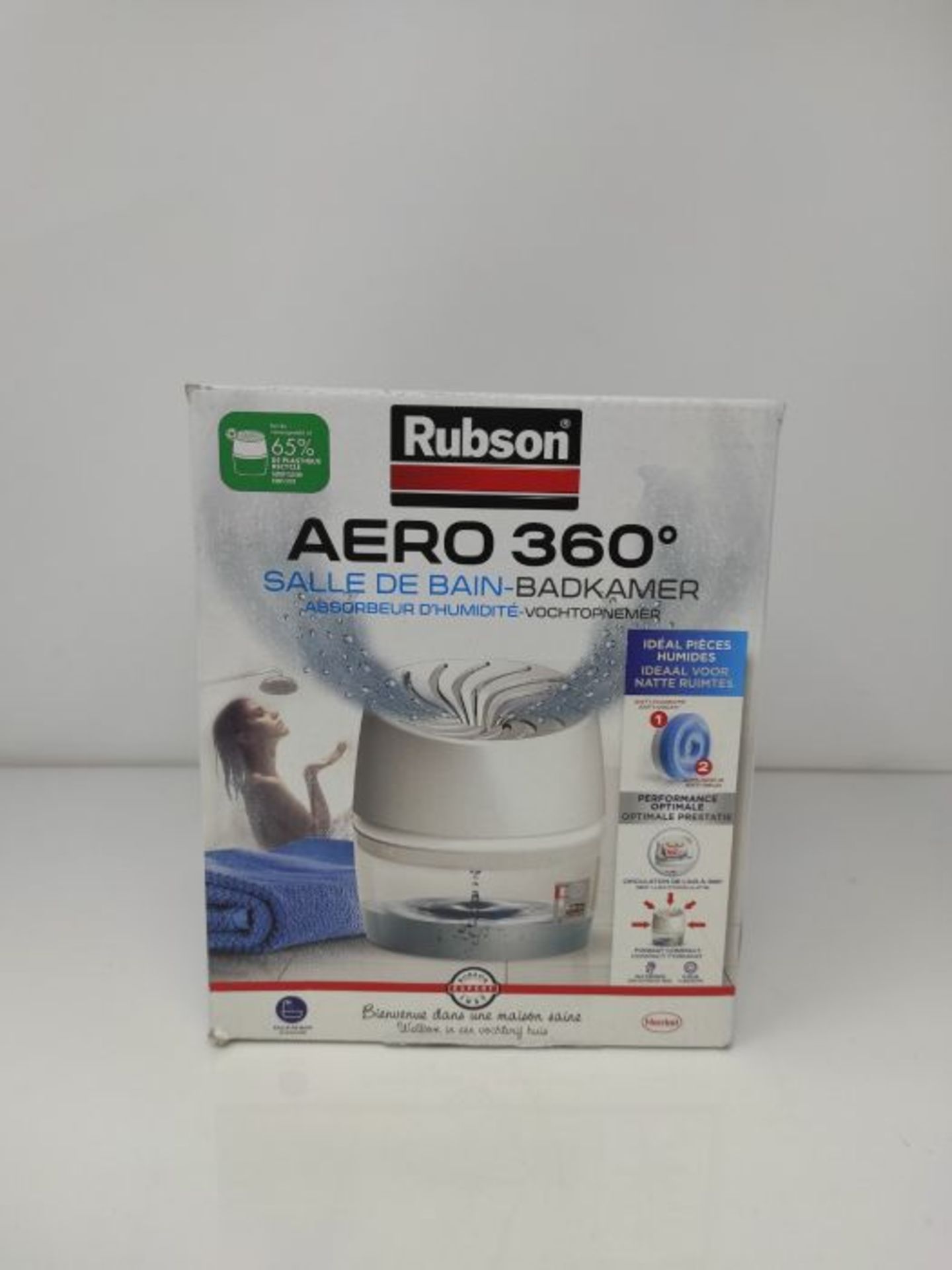 Rubson Aero 360° Special Bathroom Humidity Absorber, Dehumidifier, Anti-Odour, Moistu - Image 2 of 3
