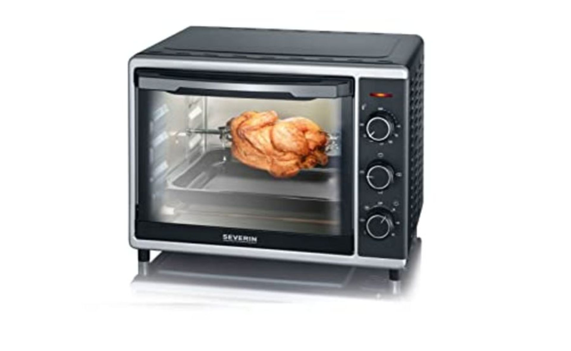 RRP £128.00 Severin Mini electric oven with hot air and grill functions with 1600 W of power 2056,