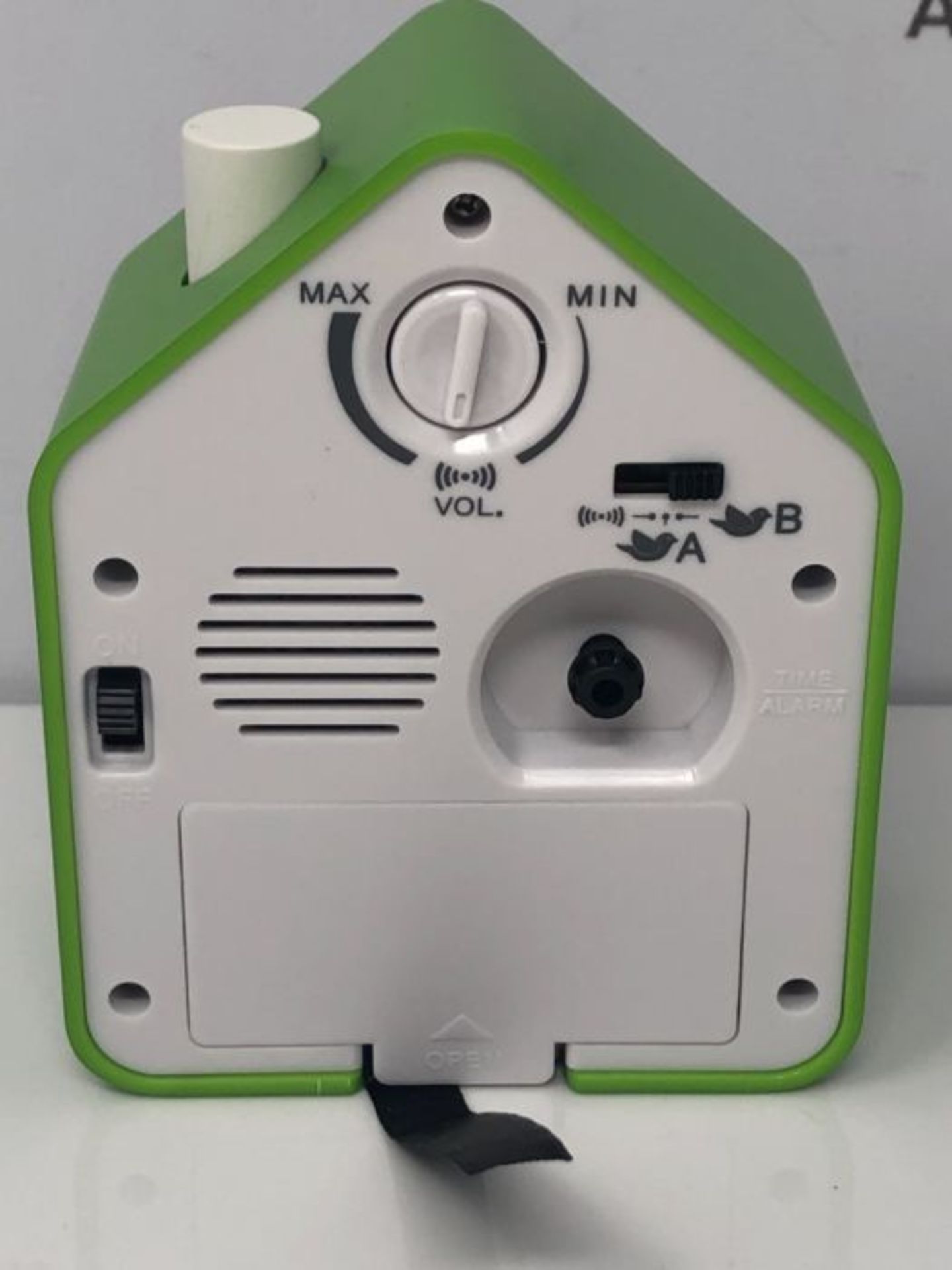 Seiko Bird House Analogue Alarm Clock Green Plastic - QHP002M - Image 3 of 3