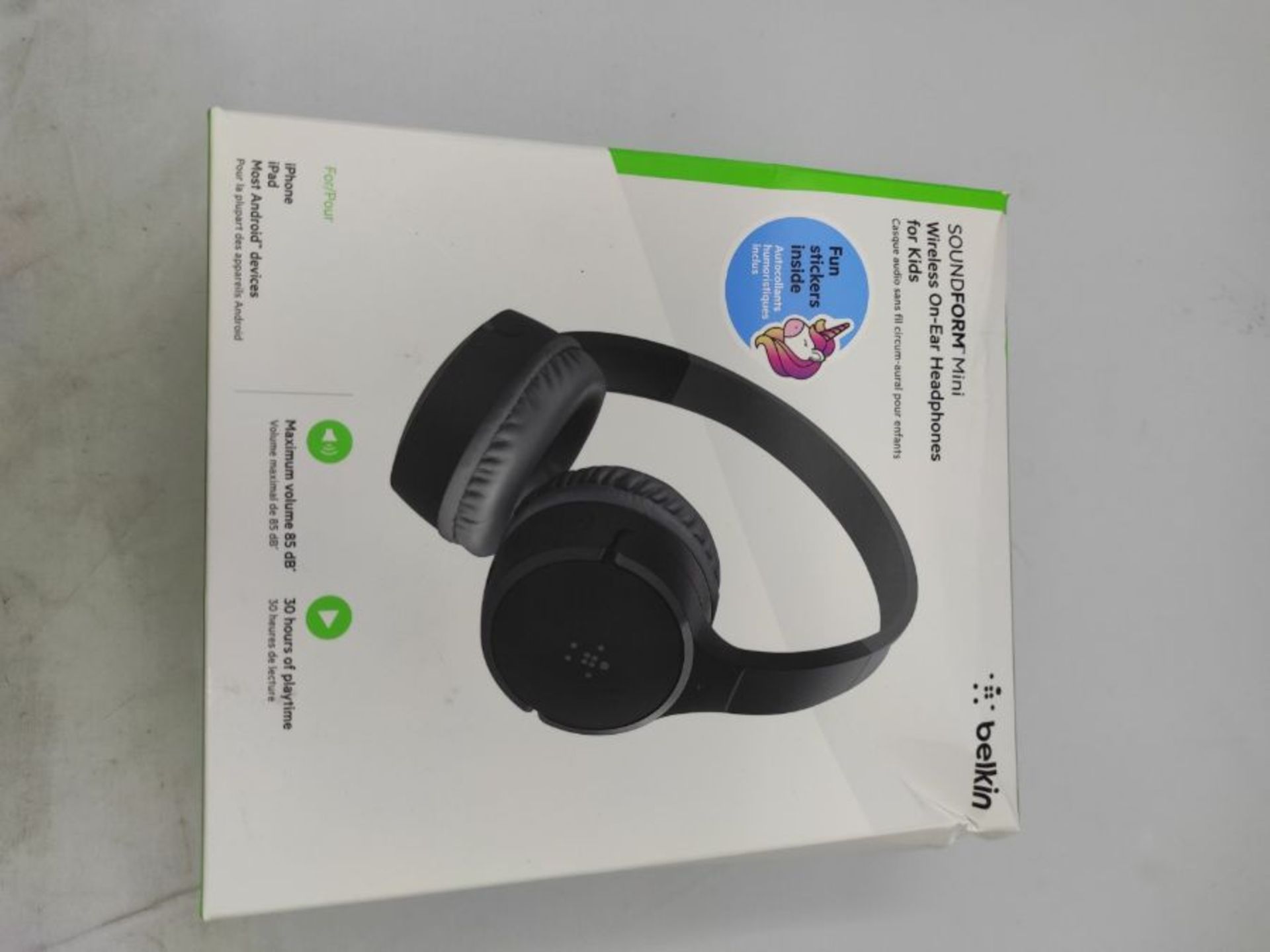 Belkin SoundForm Kids On Ear Wireless Headphones (with Built in Microphone, Girls and - Image 2 of 3