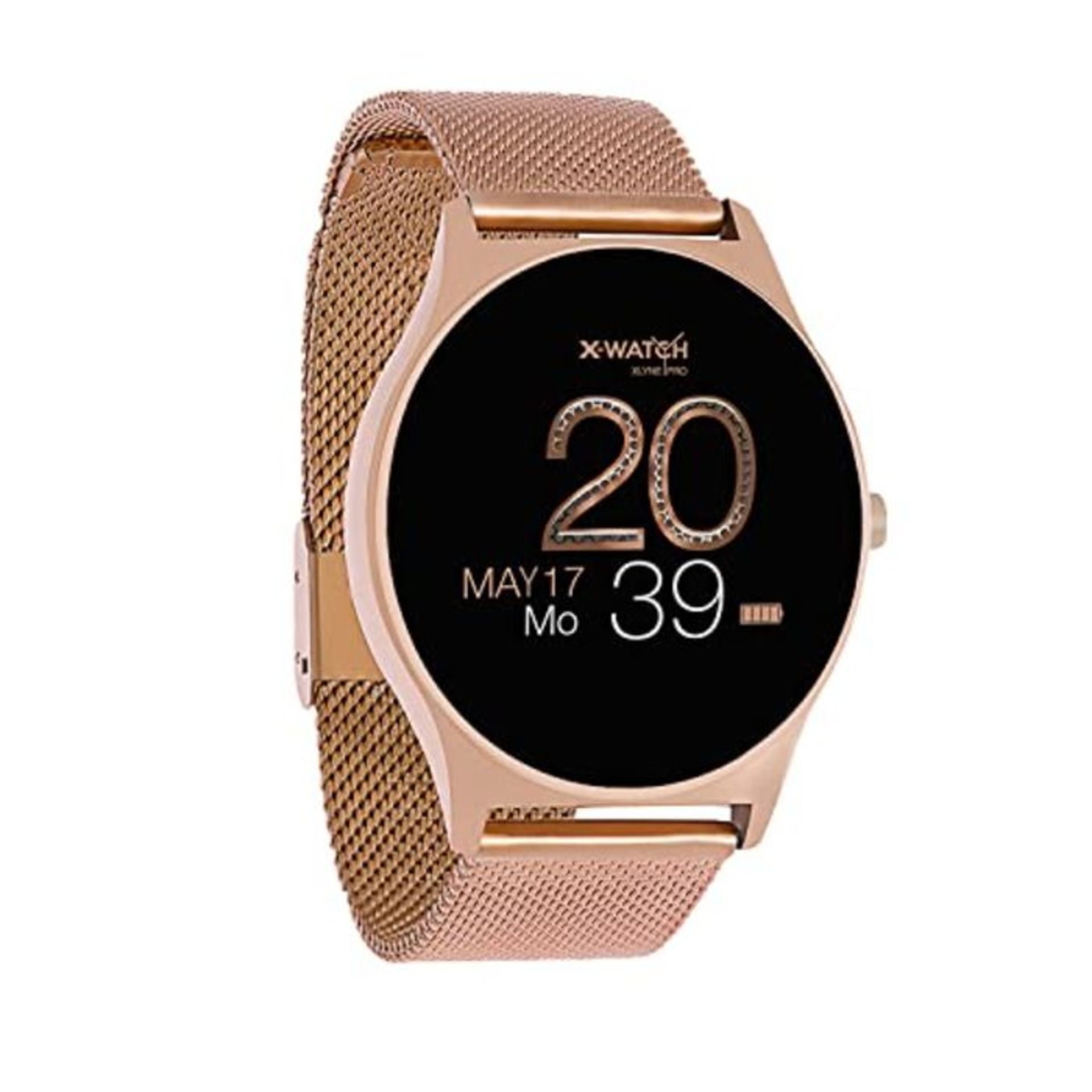 RRP £72.00 [INCOMPLETE] X-WATCH JOLI XW PRO Smartwatch-iOS-Schrittzähler Uhr Damen-Fitness 54029