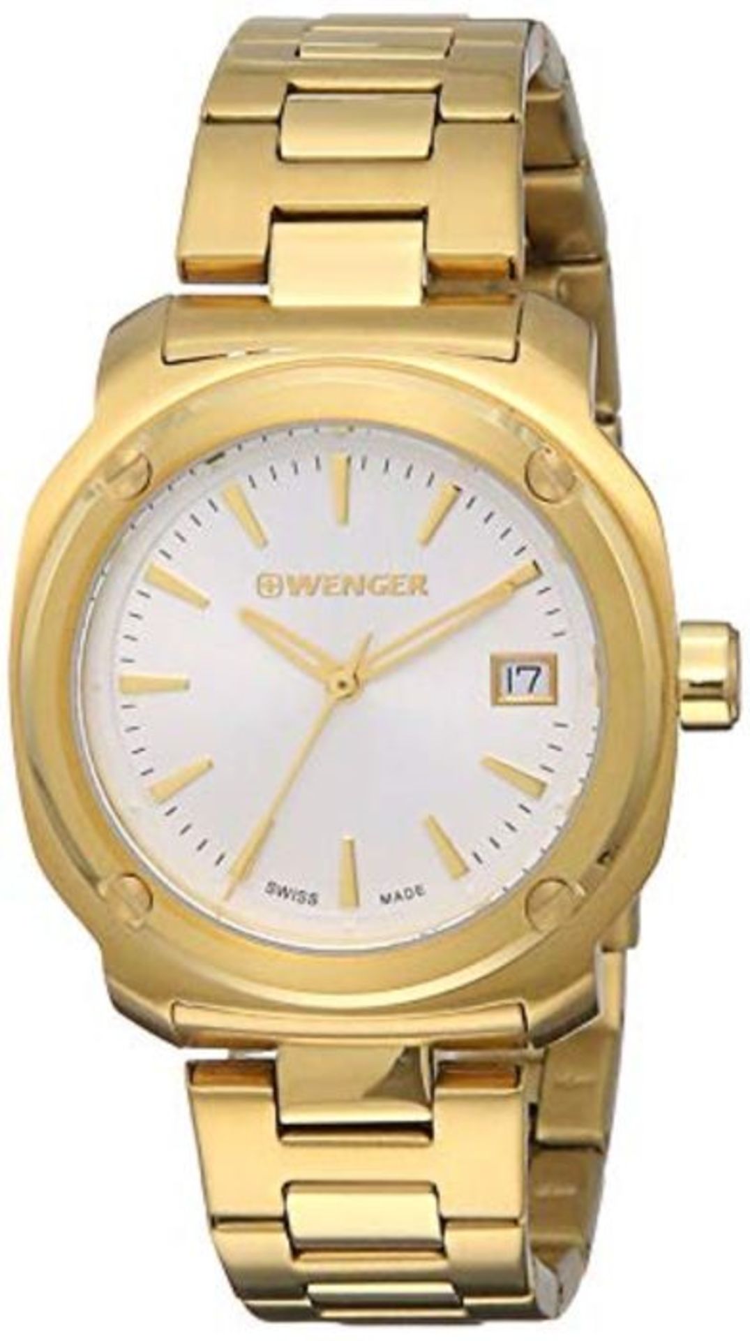 RRP £139.00 Wenger DamenArmbanduhr Analog Quarz Edelstahl 01.1121.107