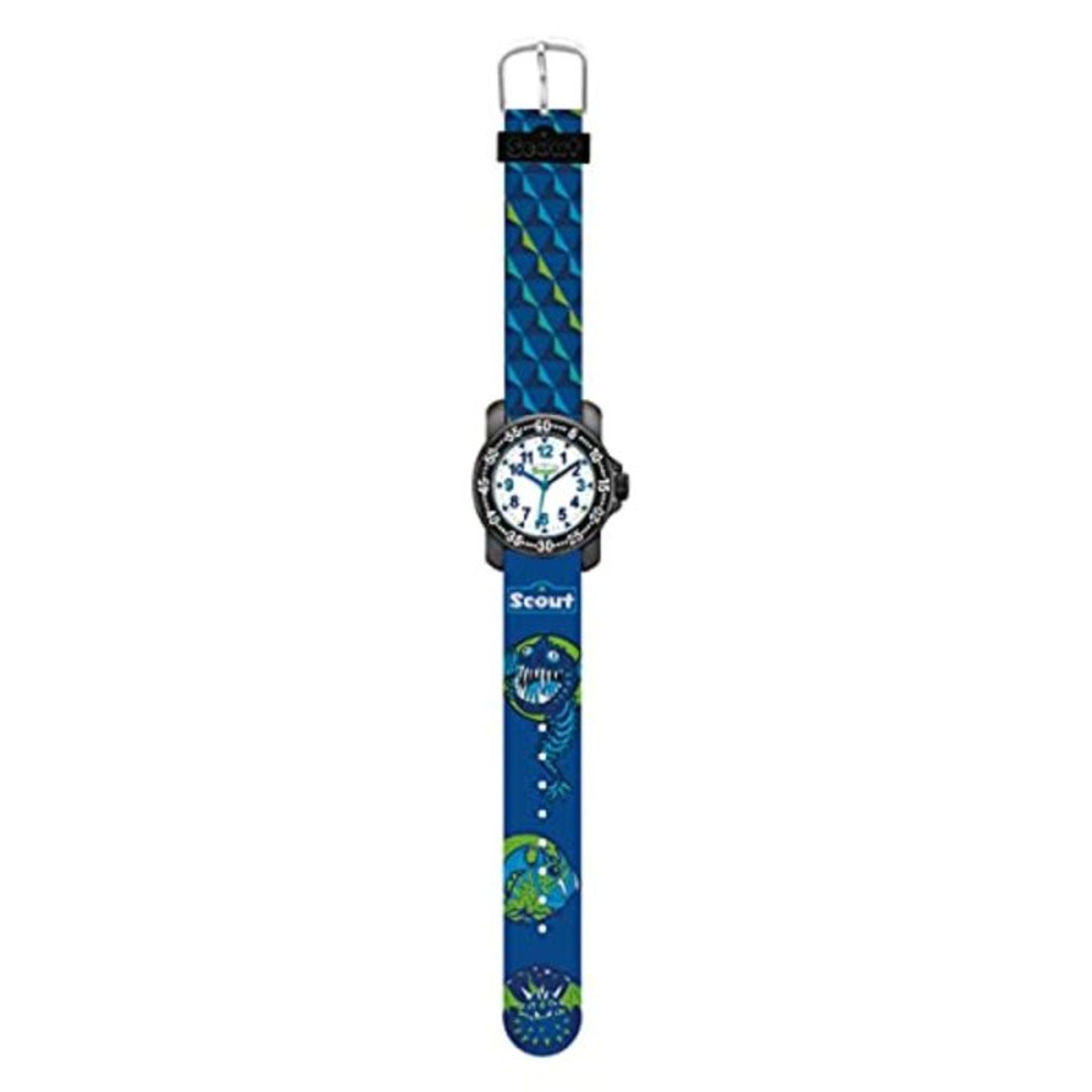 Scout Jungen Analog Quarz Uhr mit Textil Armband 280376015