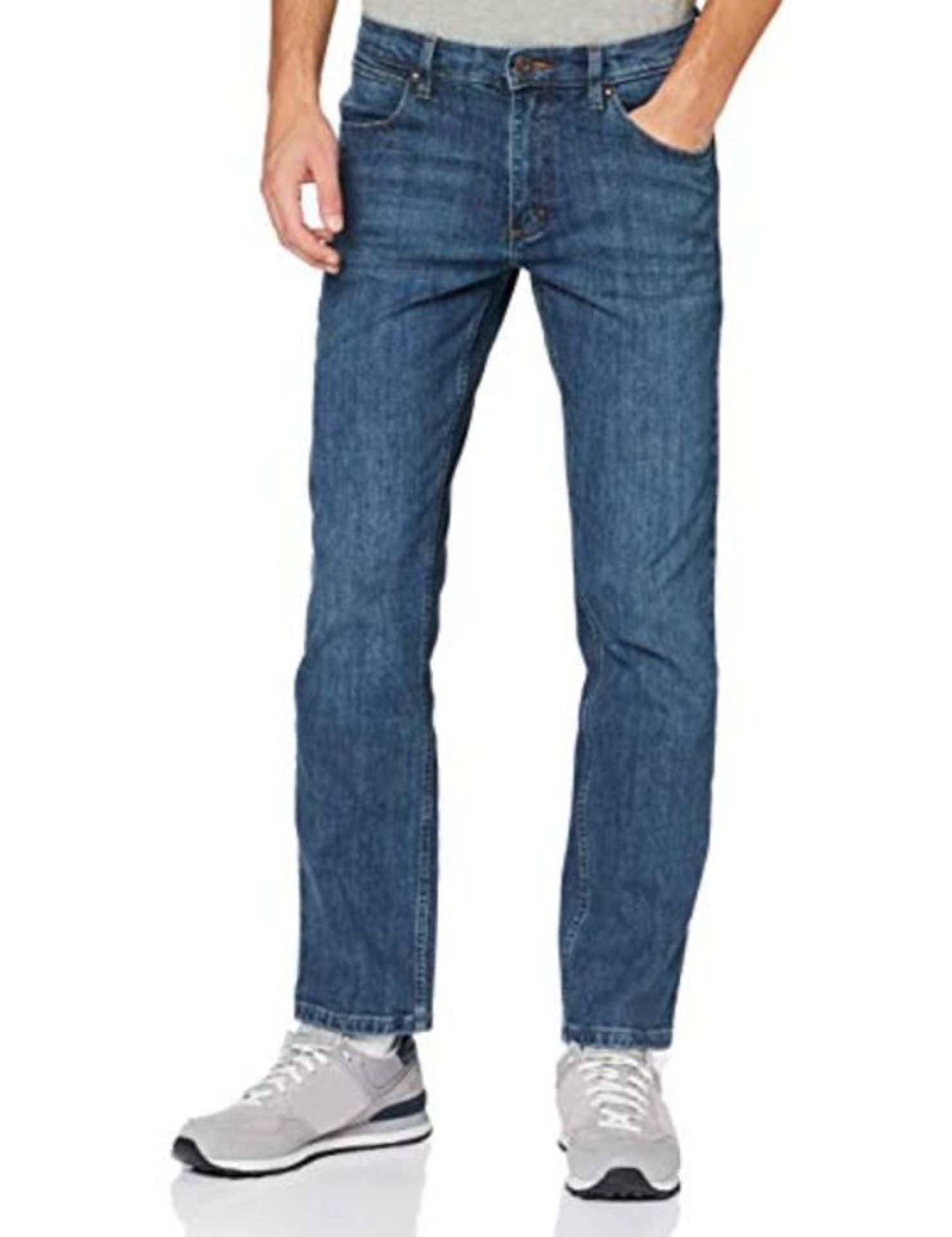 Wrangler Men's Straight Jeans, Authentic Blue, 40 W/34 L