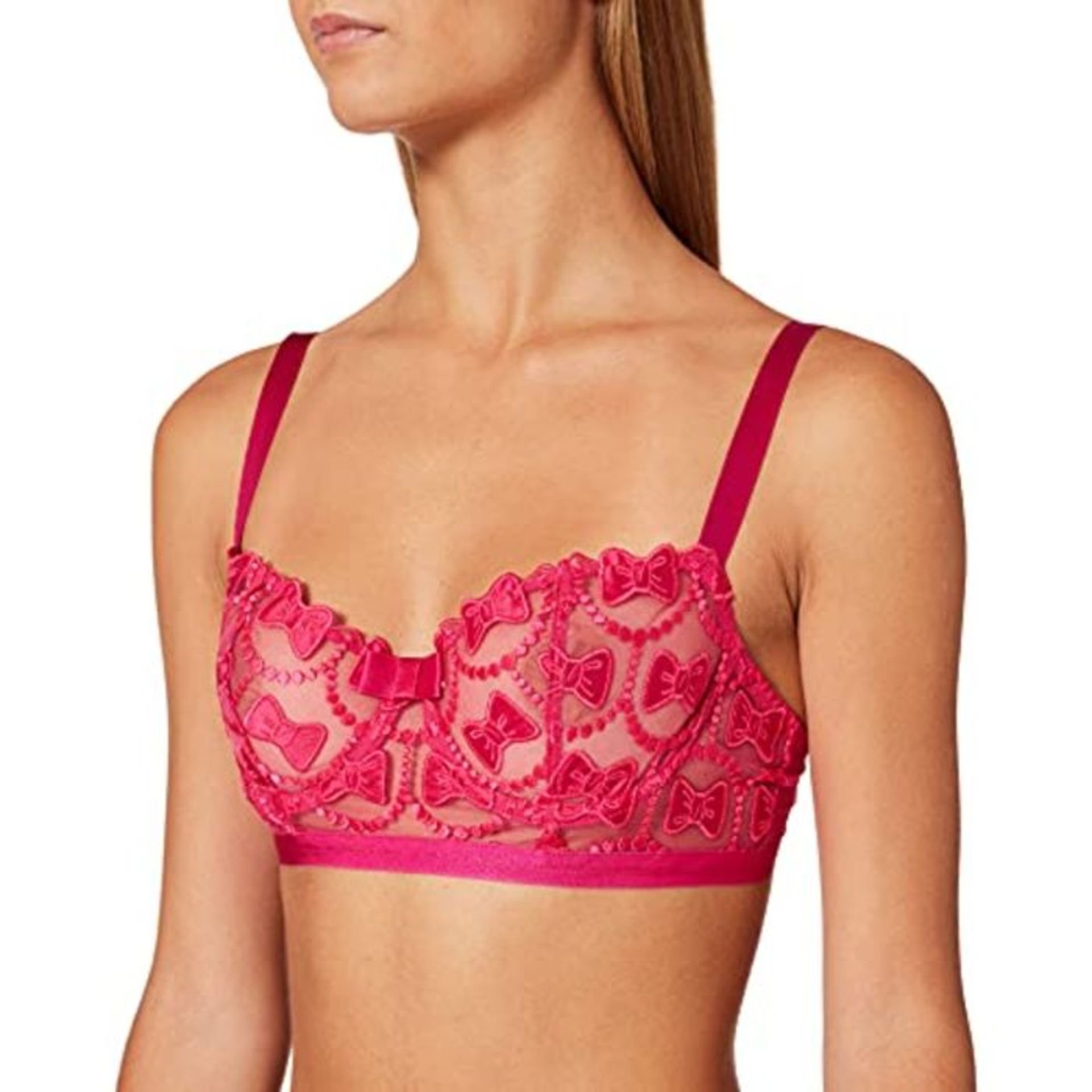 RRP £51.00 Aubade Women's Demi Bra BOW COLLECTION BONBON 38C