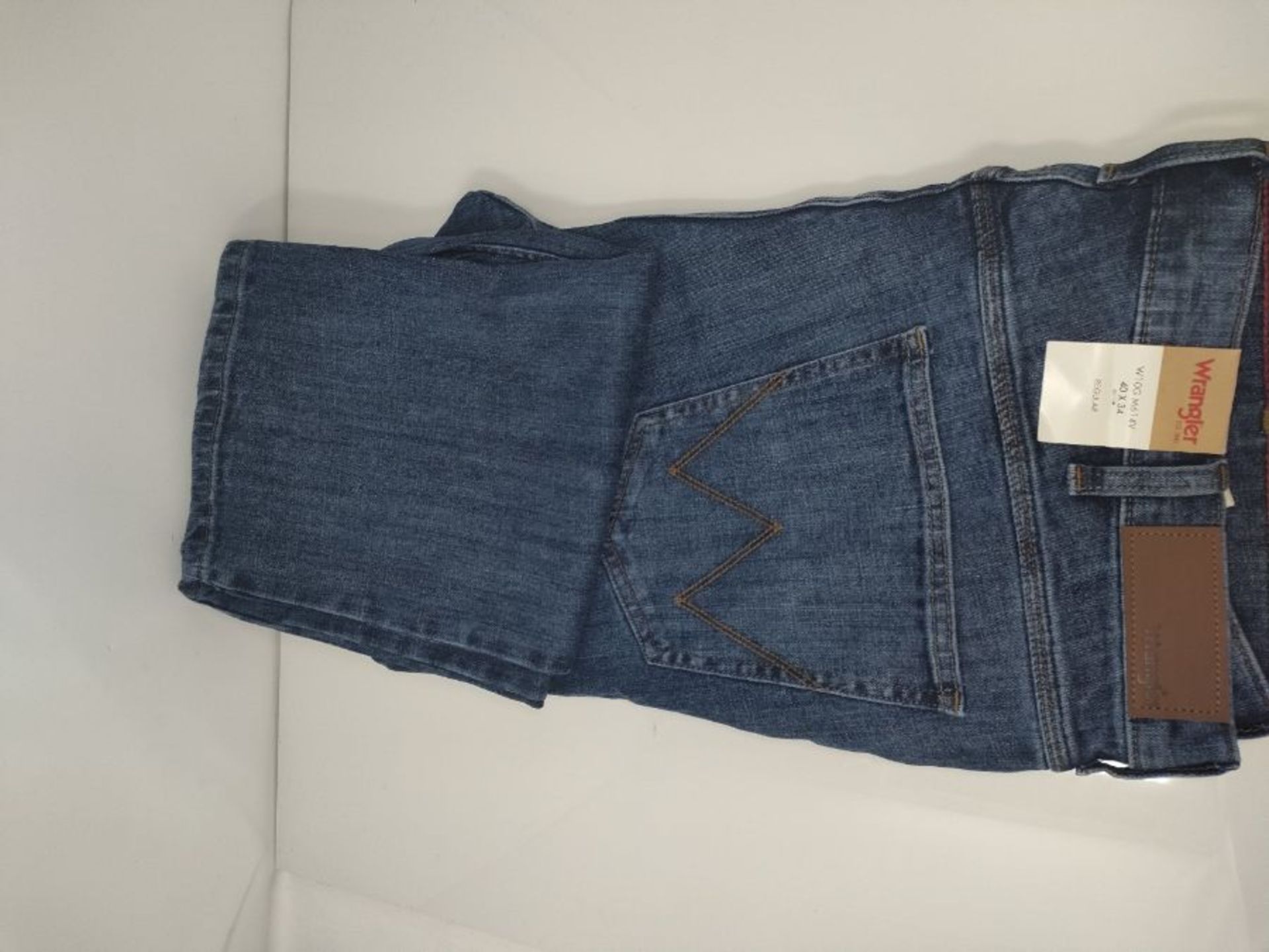Wrangler Men's Straight Jeans, Authentic Blue, 40 W/34 L - Image 2 of 3