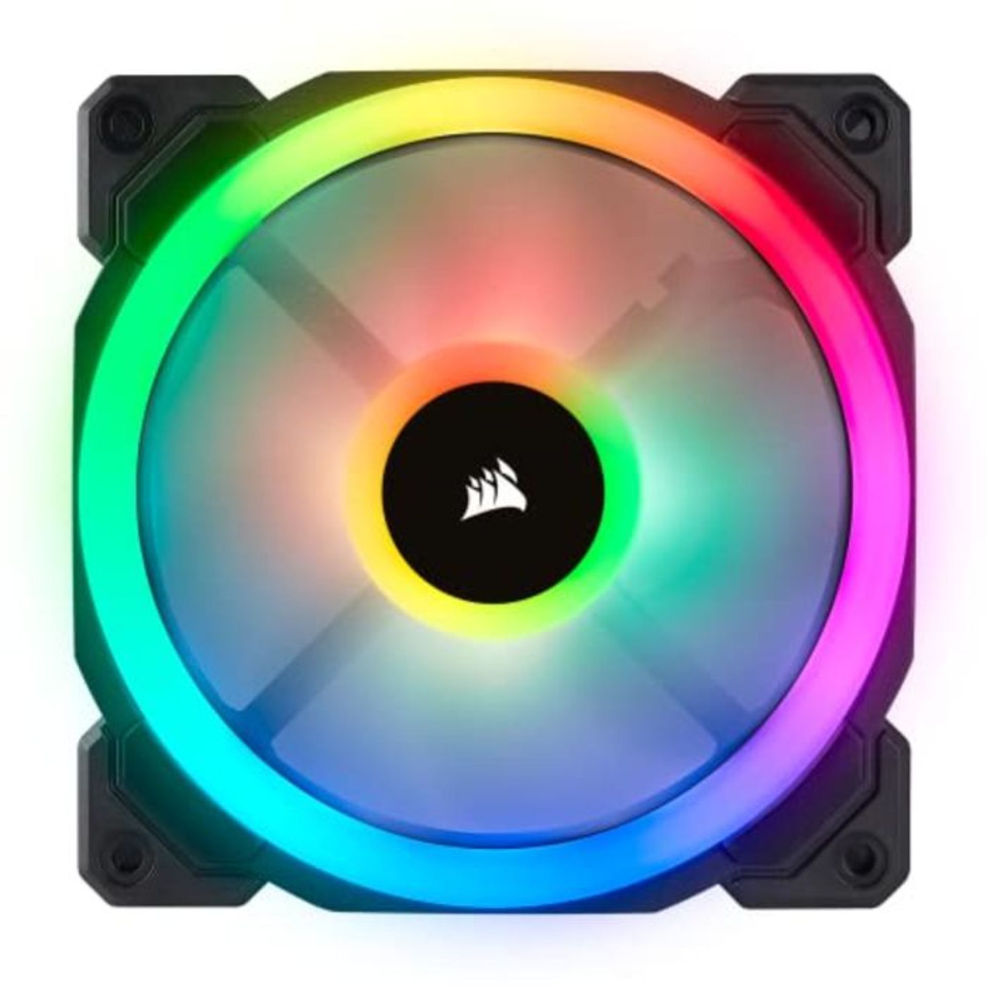 Corsair LL120 RGB, Ventilateur de Boitier Dual Light Loop RGB LED PWM 120mm (Single Pa