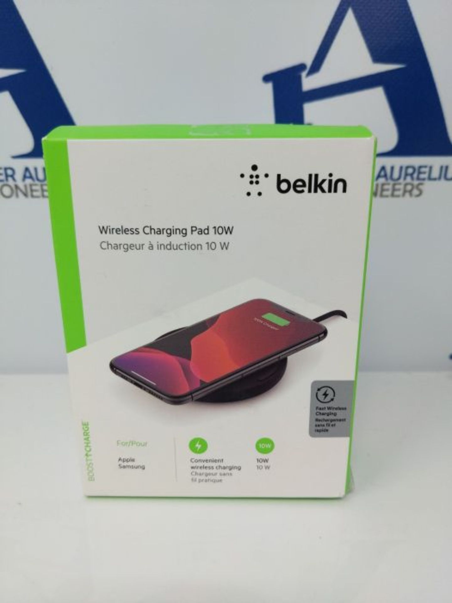 Belkin BoostCharge 10W Induction Charger (Quick Wireless Charger Qi Certified for iPho - Image 2 of 3