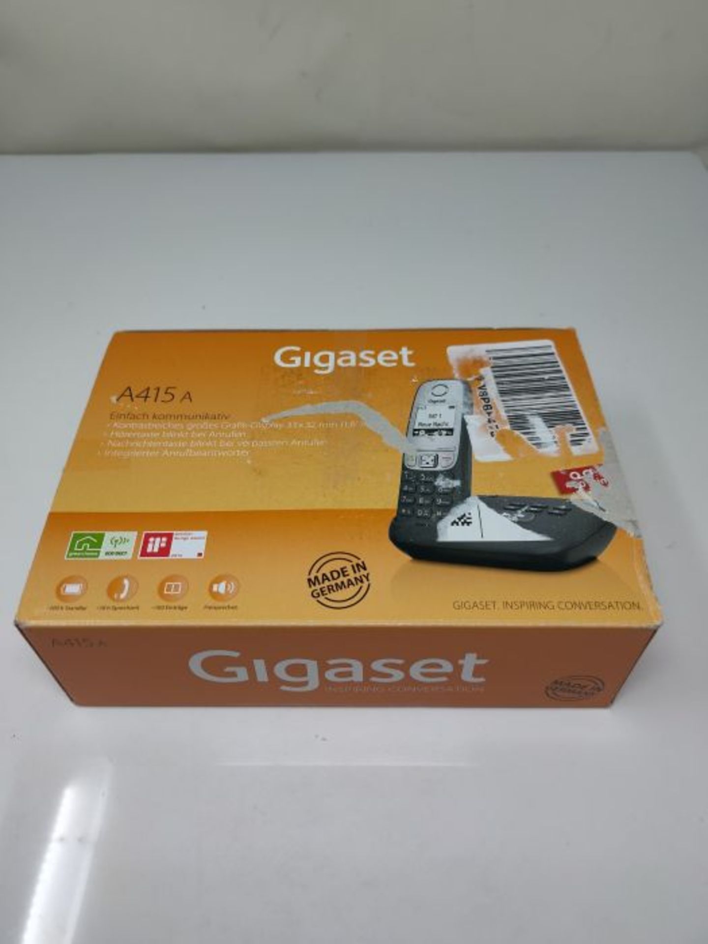 Gigaset A415A, Schnurloses Telefon DECT mit Anrufbeantworter, Freisprechfunktion, Kurz