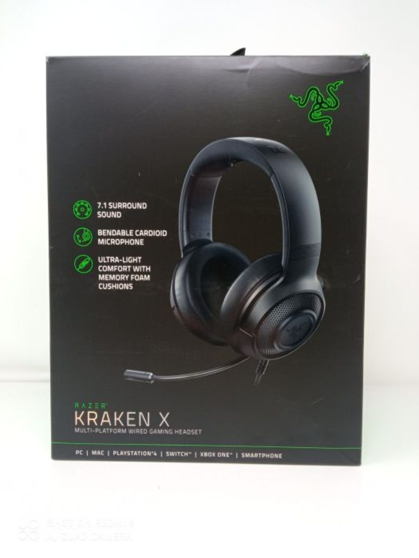 Razer Kraken X - Gaming Headset (Ultra leichte Gaming Headphones fÃ¼r PC, Mac, Xbox - Image 2 of 3