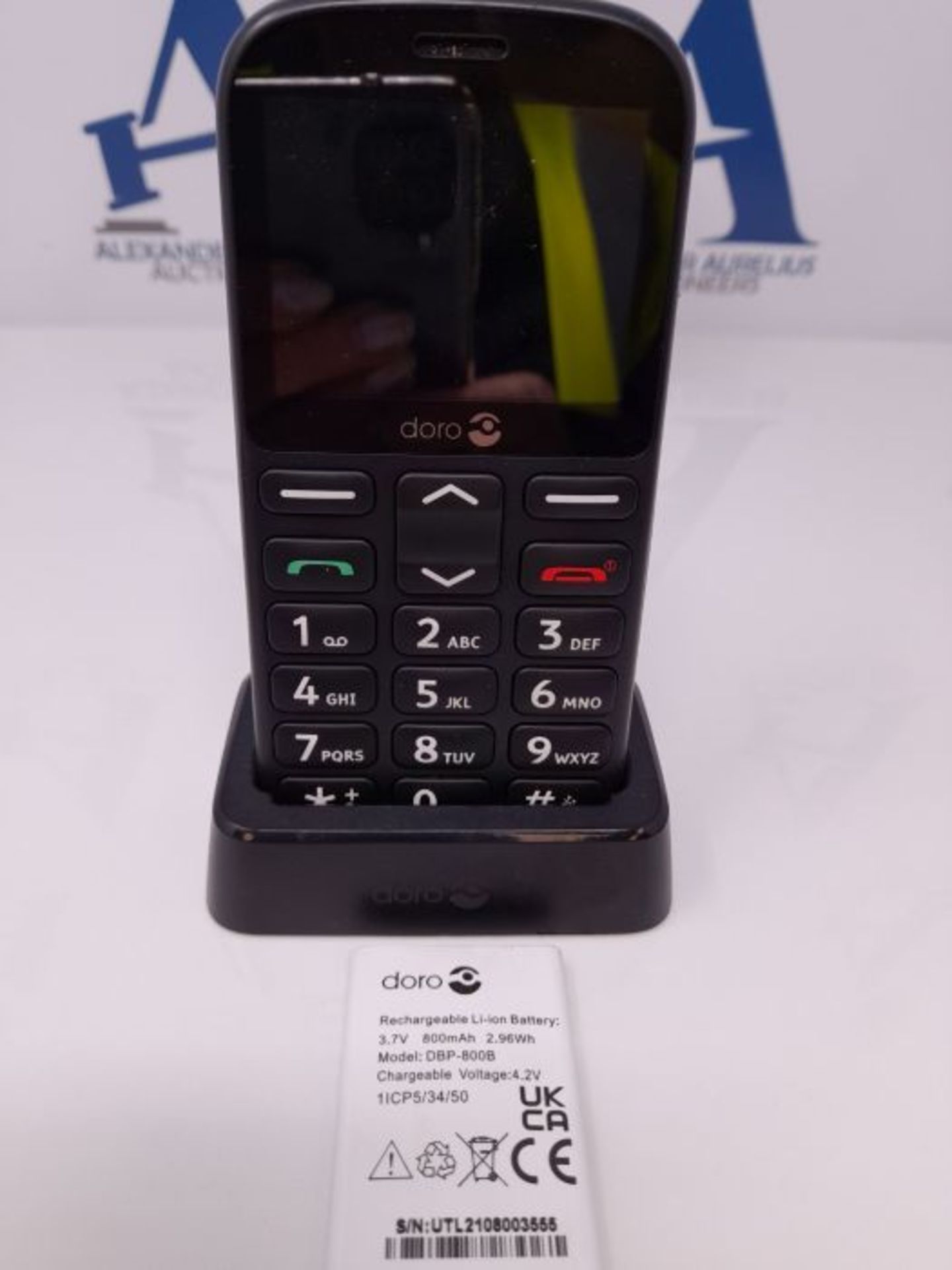 Doro 1361 Easy Mobile Phone - Black - Image 3 of 3