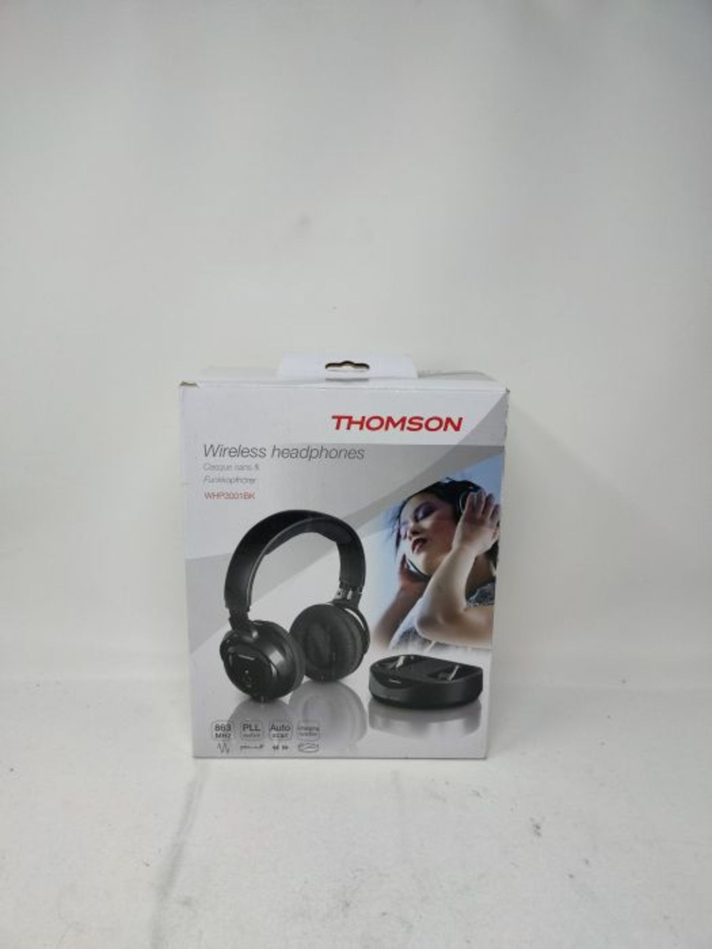 Thomson Casque sans fil TV "WHP3001BK" (Over-Ear, avec station de recharge systÃ¨me, - Image 2 of 3