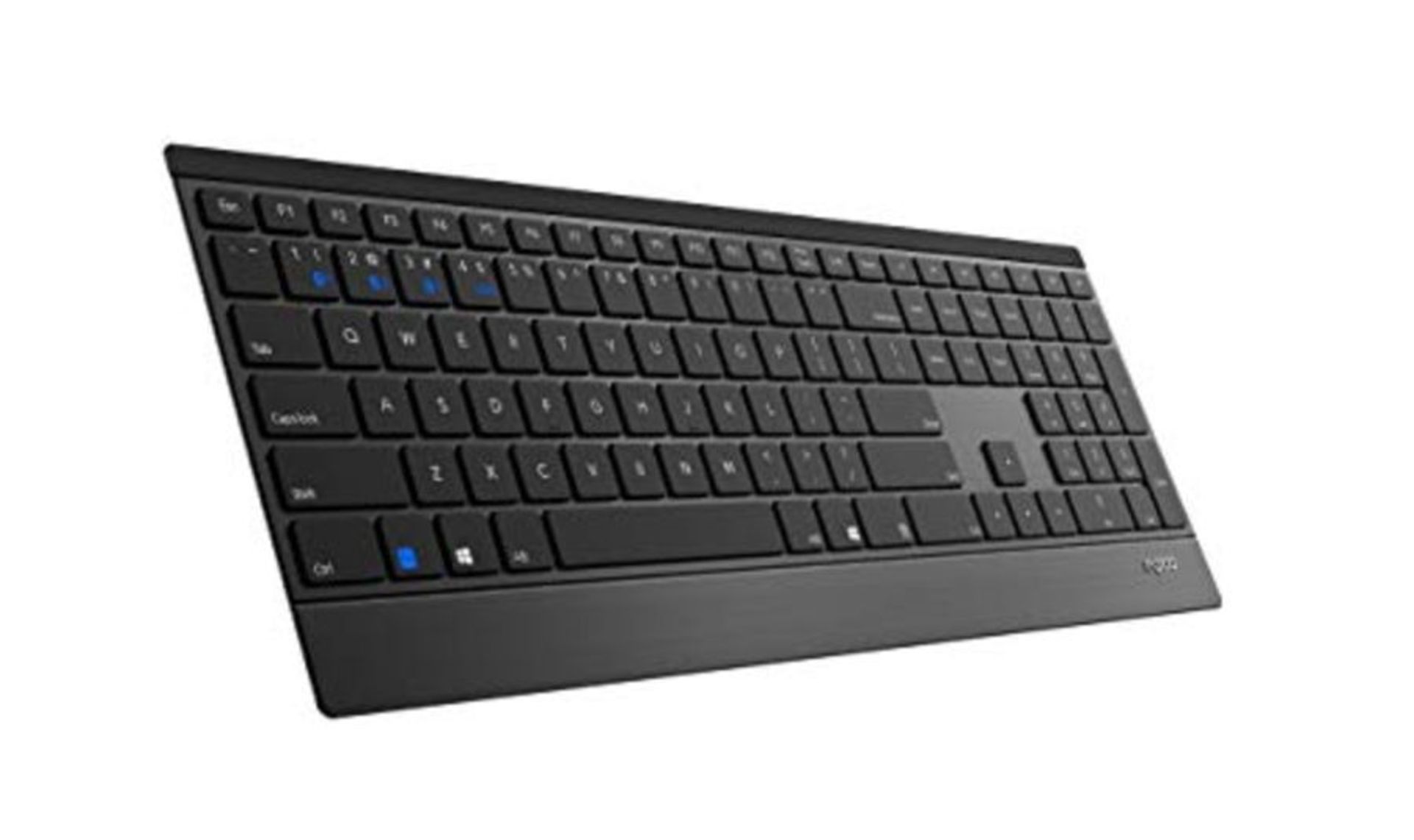 RRP £51.00 Rapoo E9500M kabellose Tastatur, Bluetooth und Wireless (2.4 GHz) via USB, mehrere Ger