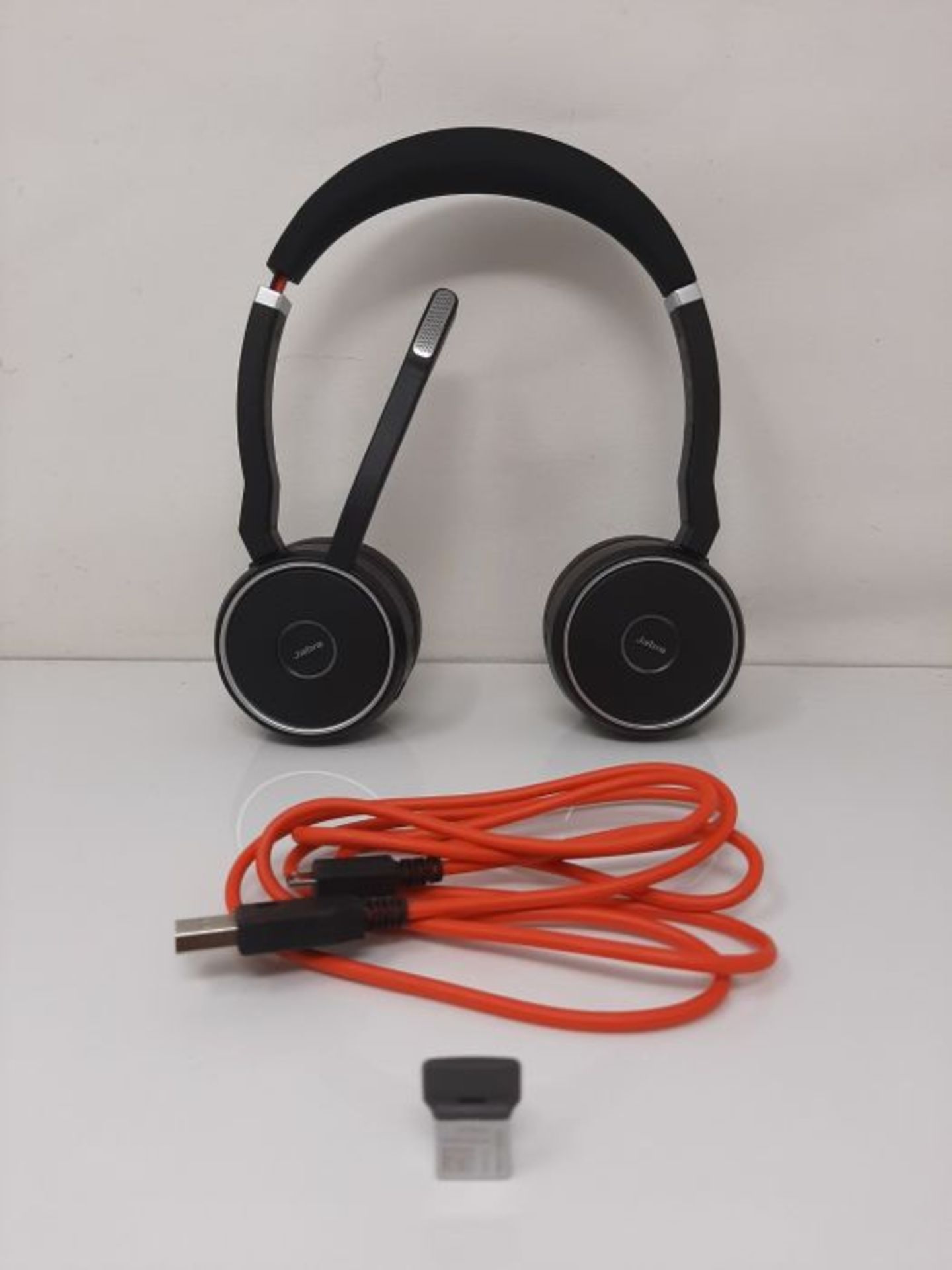 RRP £299.00 Jabra Evolve 75 Wireless On-Ear Headset - Unified Communications Optimised Stereo Head - Image 3 of 3
