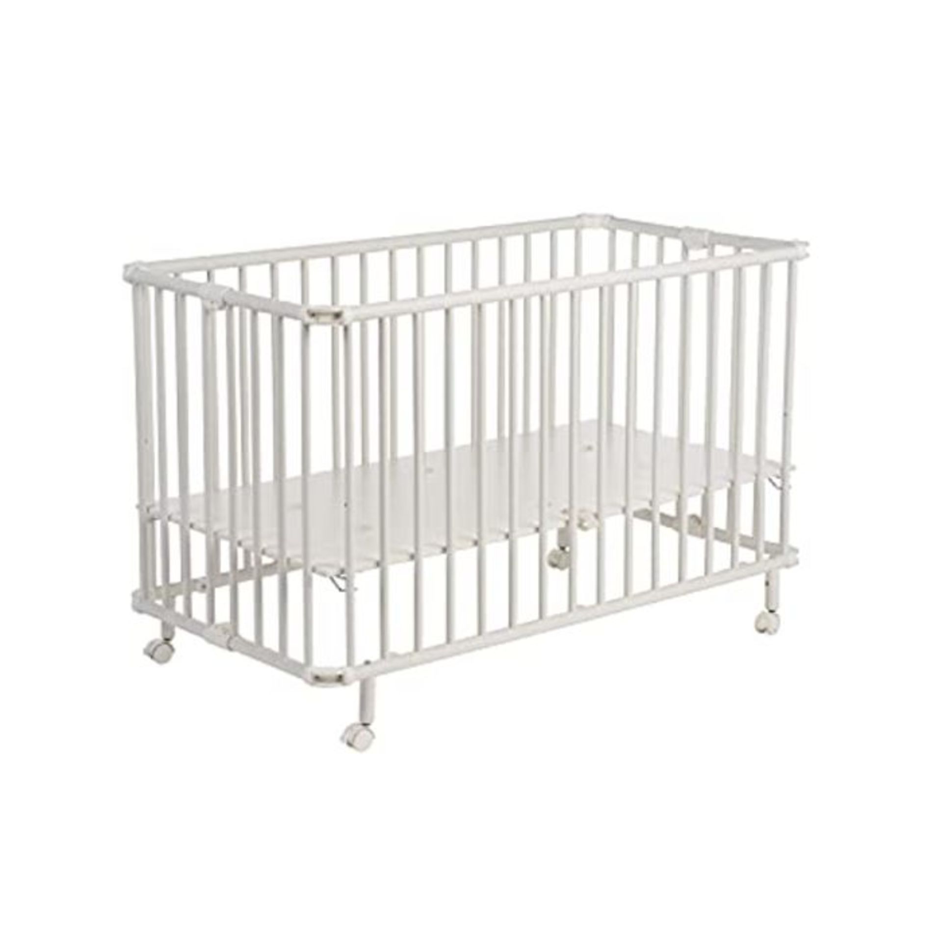 RRP £169.00 Geuther - Folding Wooden Cot Mayla (60 x 120 cm, White)