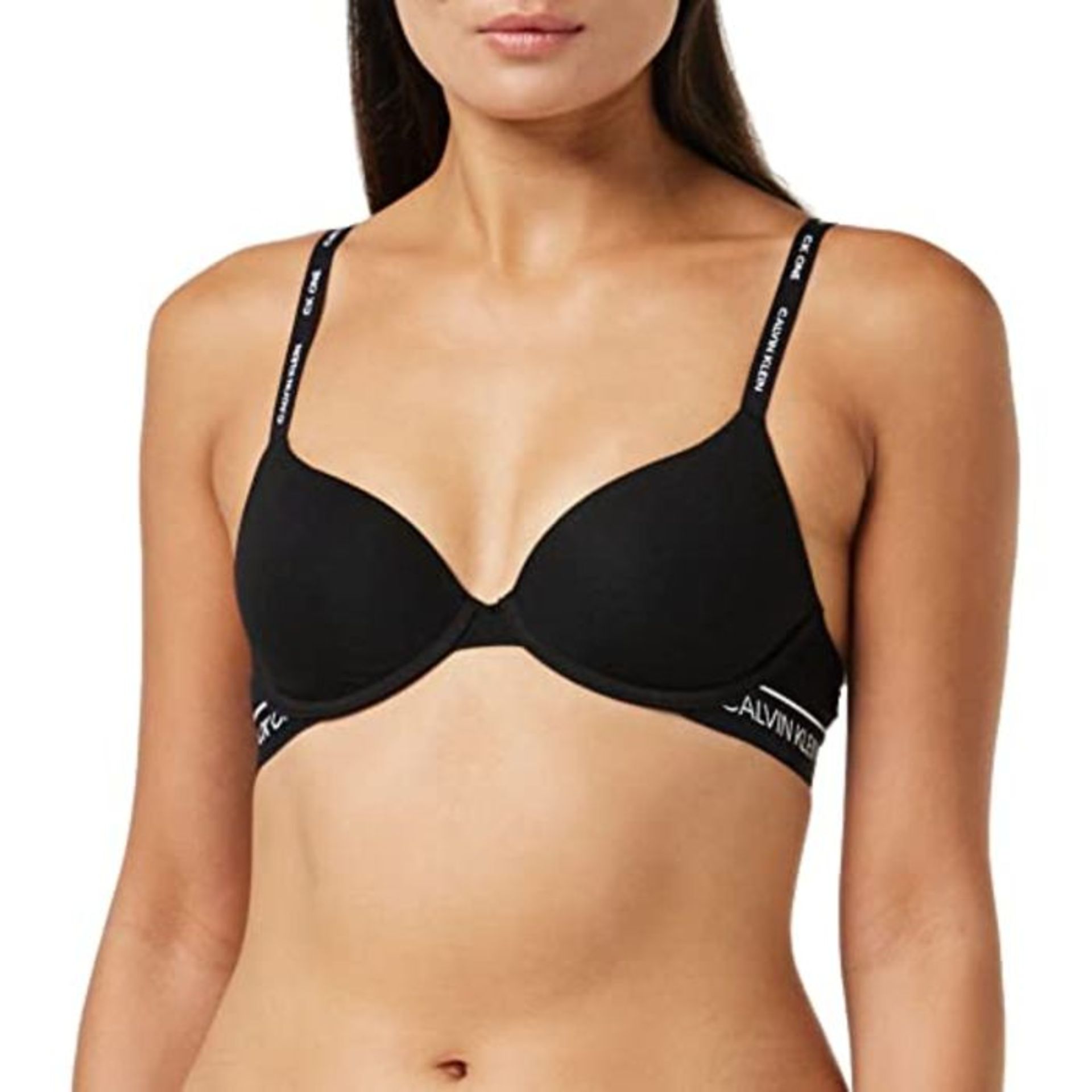 Calvin Klein Women's Lightly Lined Demi (Average) Pad, Black, (Size:0B38)