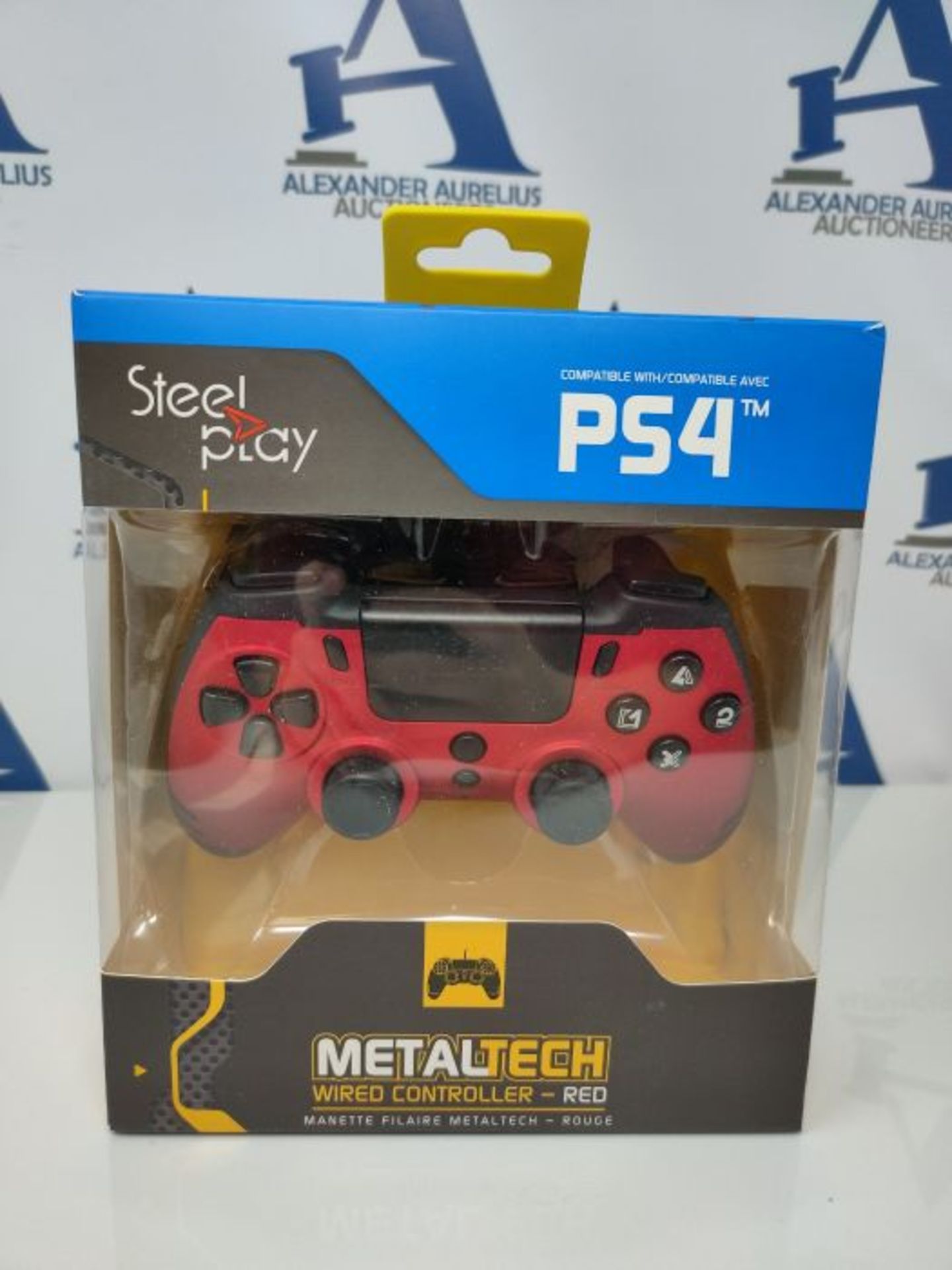 Steelplay - MetalTech Wired Controller (RED) (PS4) - Image 2 of 3