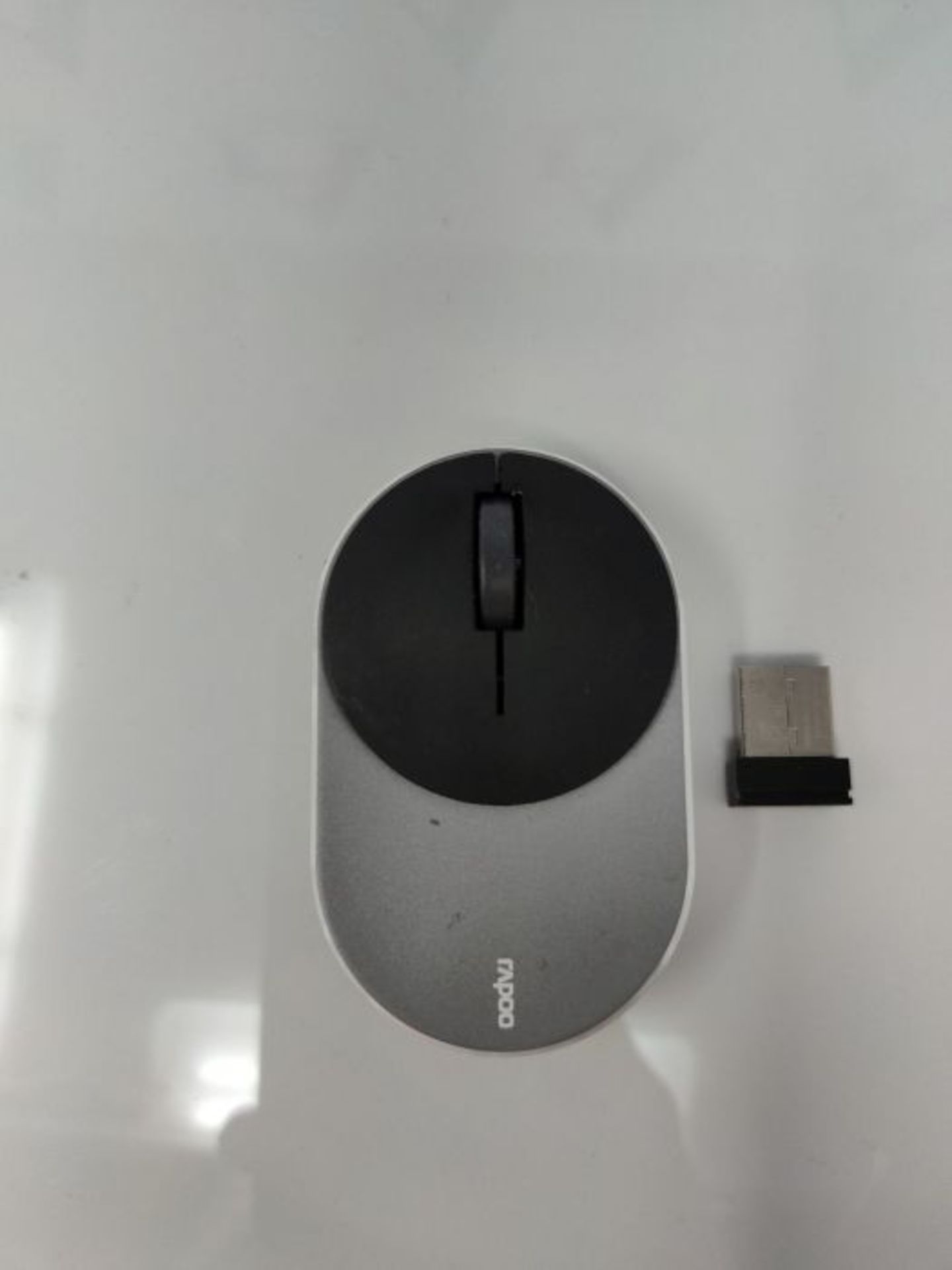 Rapoo M600 Mini Silent Wireless Mouse, Bluetooth and Wireless (2.4 GHz) via USB, Multi - Image 2 of 2