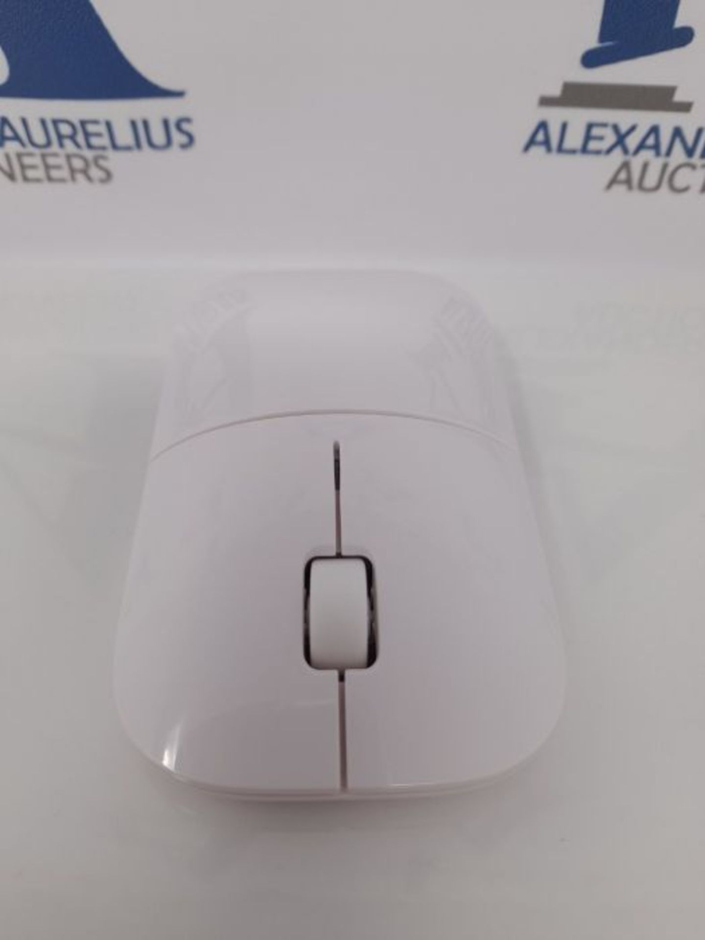 HP Z3700 White 2.4 GHz USB Slim Wireless Mouse with Blue LED1200 DPI Optical Sensor, U - Image 2 of 3