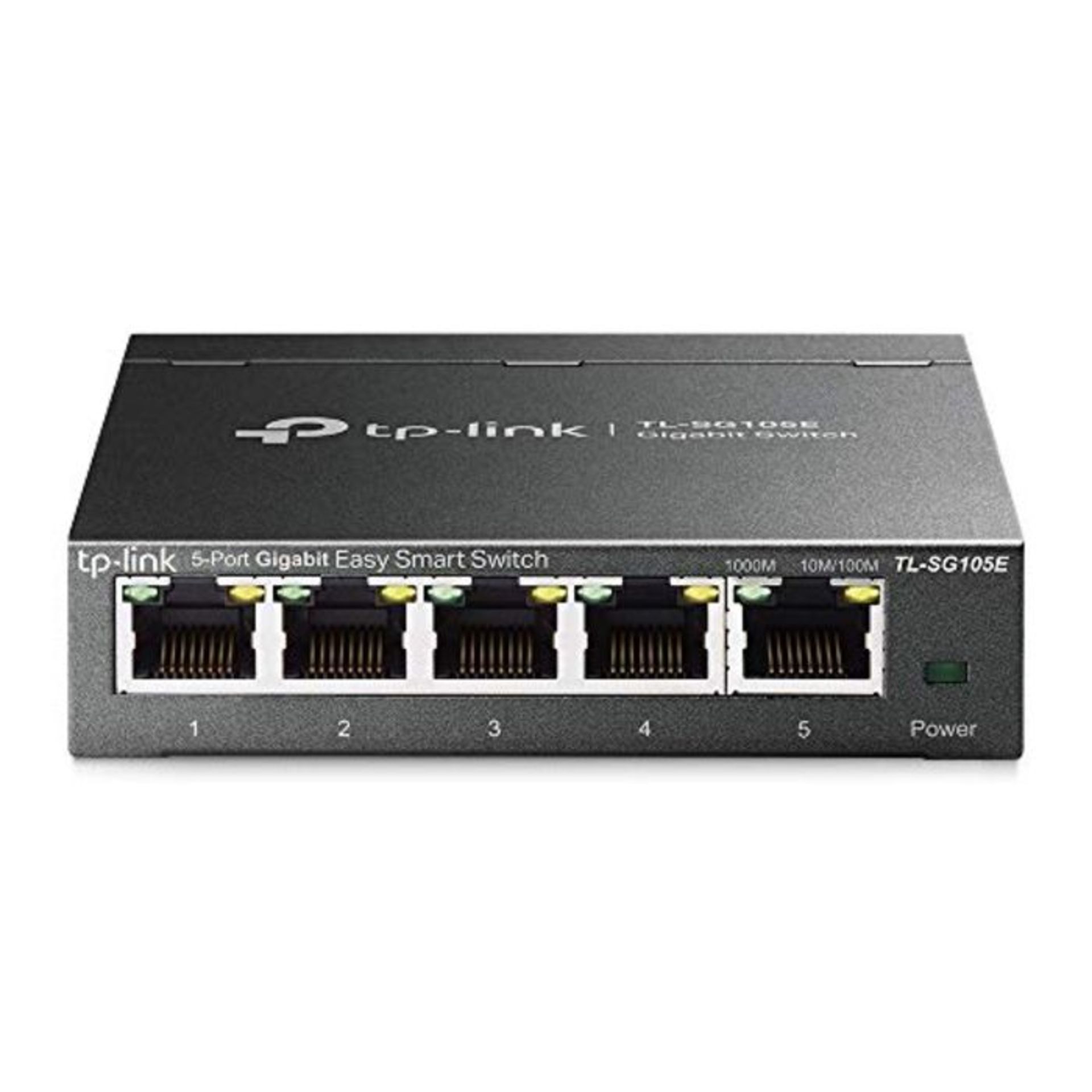 TP-Link TL-SG105E 5-Ports Gigabit Easy Smart Managed Netzwerk Switch(Plug-and-Play,Met