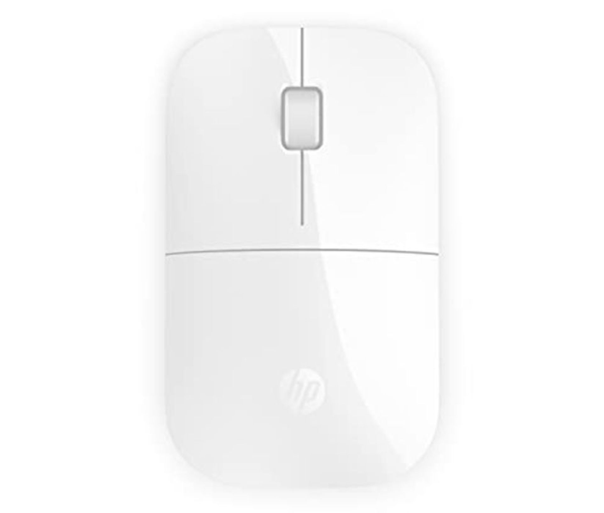 HP Z3700 White 2.4 GHz USB Slim Wireless Mouse with Blue LED1200 DPI Optical Sensor, U