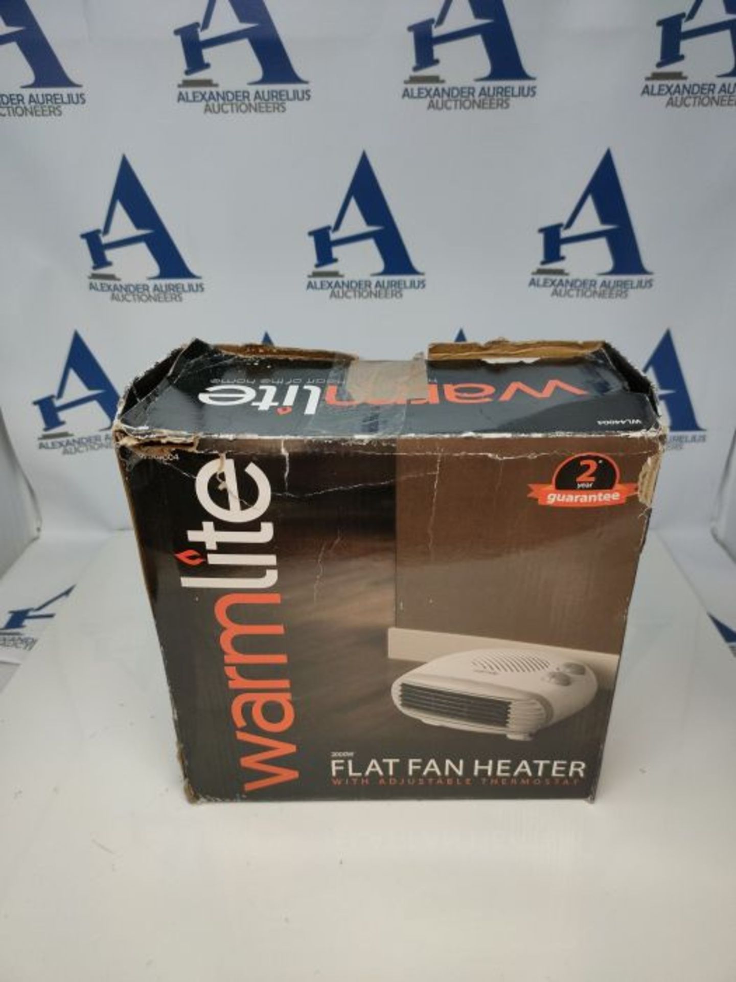 Warmlite WL44004 2000W Portable Flat Fan Heater with 2 Heat Settings and Overheat Prot - Image 2 of 3