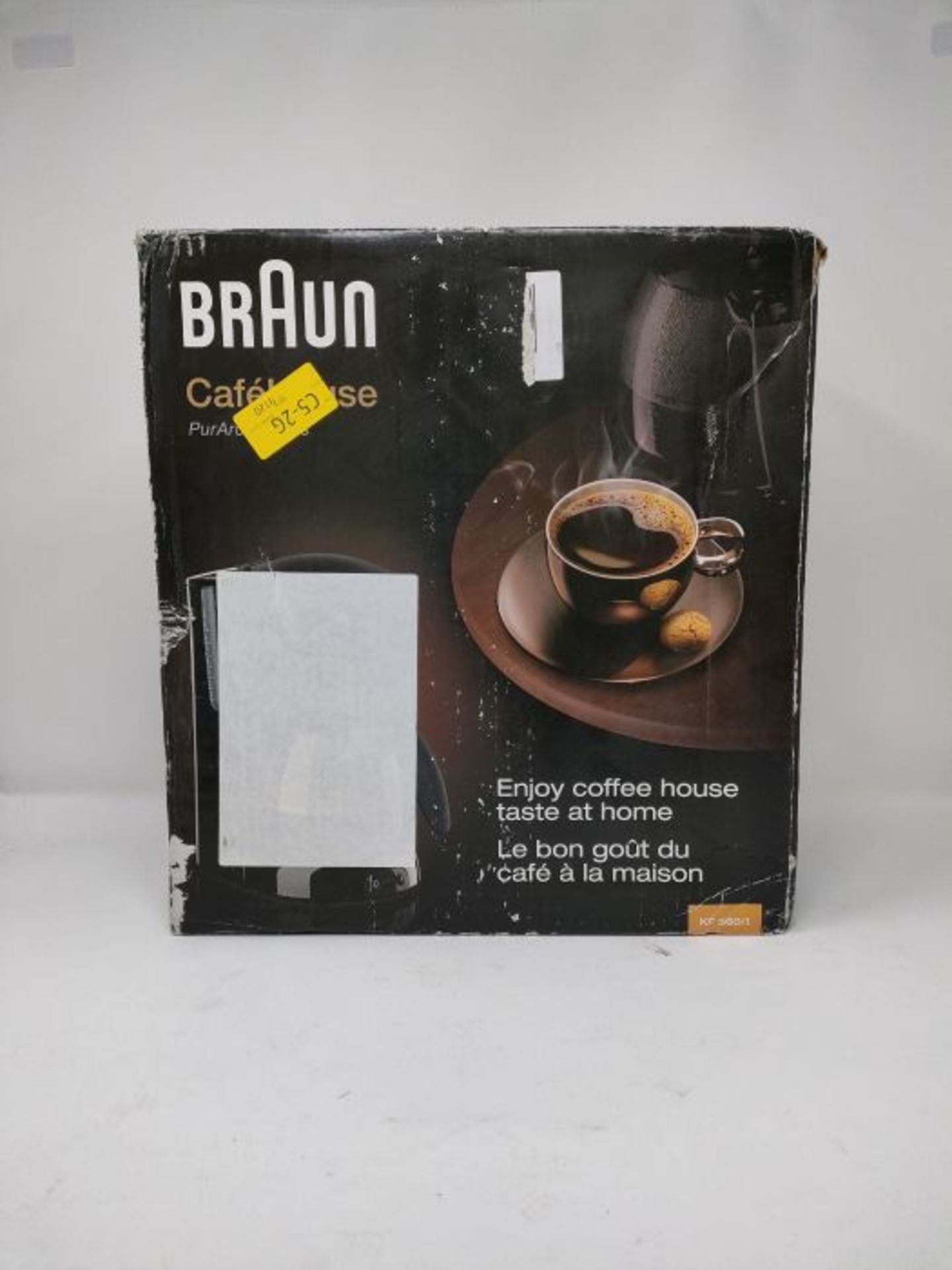 RRP £64.00 Braun Cafehouse KF 570/1 Filterkaffeemaschine (1100 W) schwarz