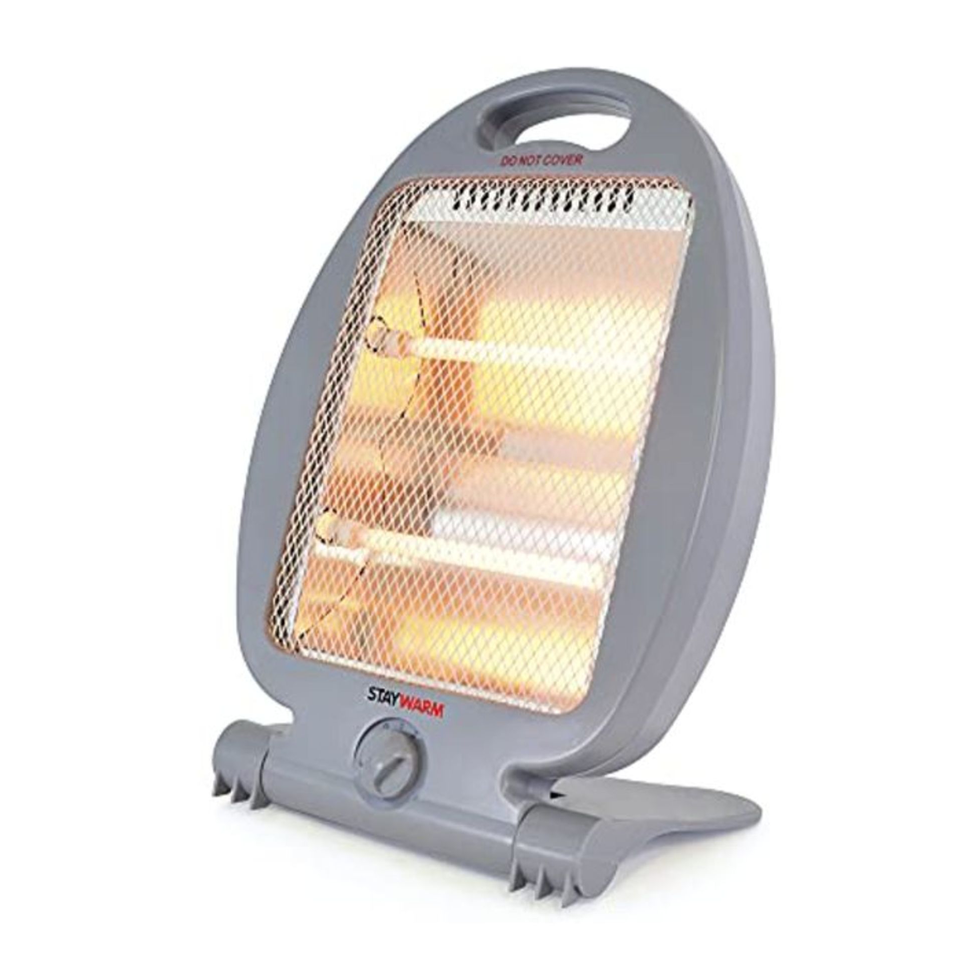STAYWARM 800w 2 Bar Quartz Heater with 2 Heat Settings/Safety Tip-Over Switch/Wide Ang