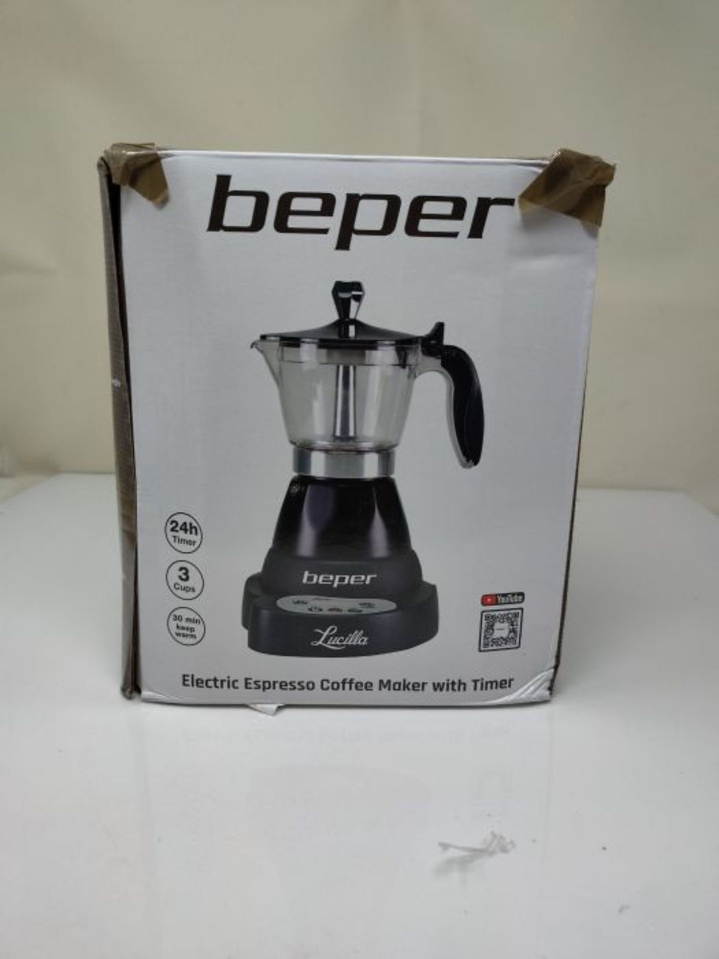 RRP £50.00 Beper Electric Moka Maker, 400 W