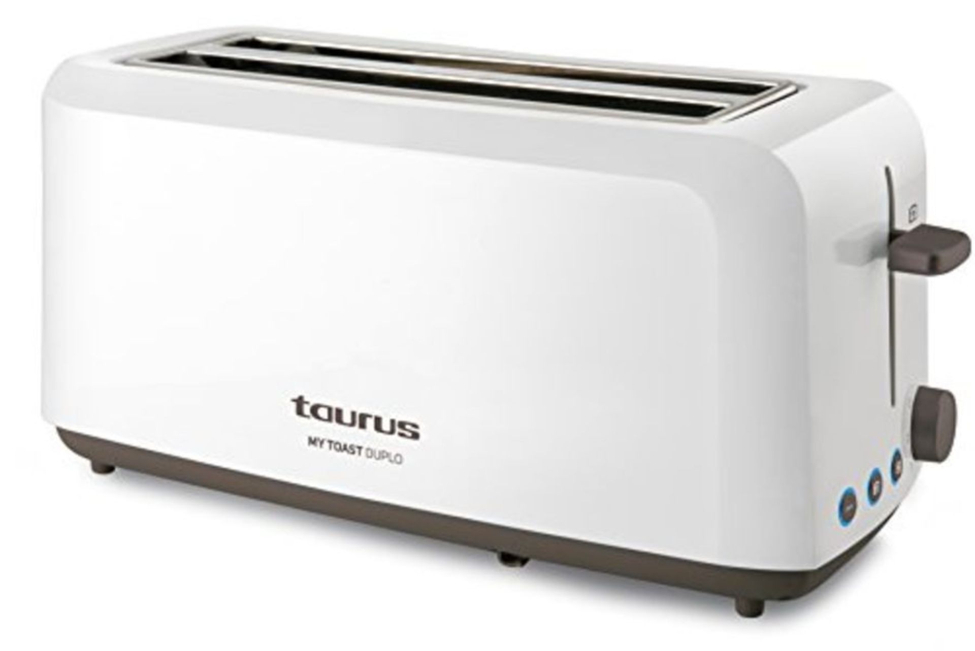 TOSTADOR TAURUS MY TOAST DUPLO - 1450W - PIES ANTIDESLIZANTES - 2 RANURAS EXTRALARGAS