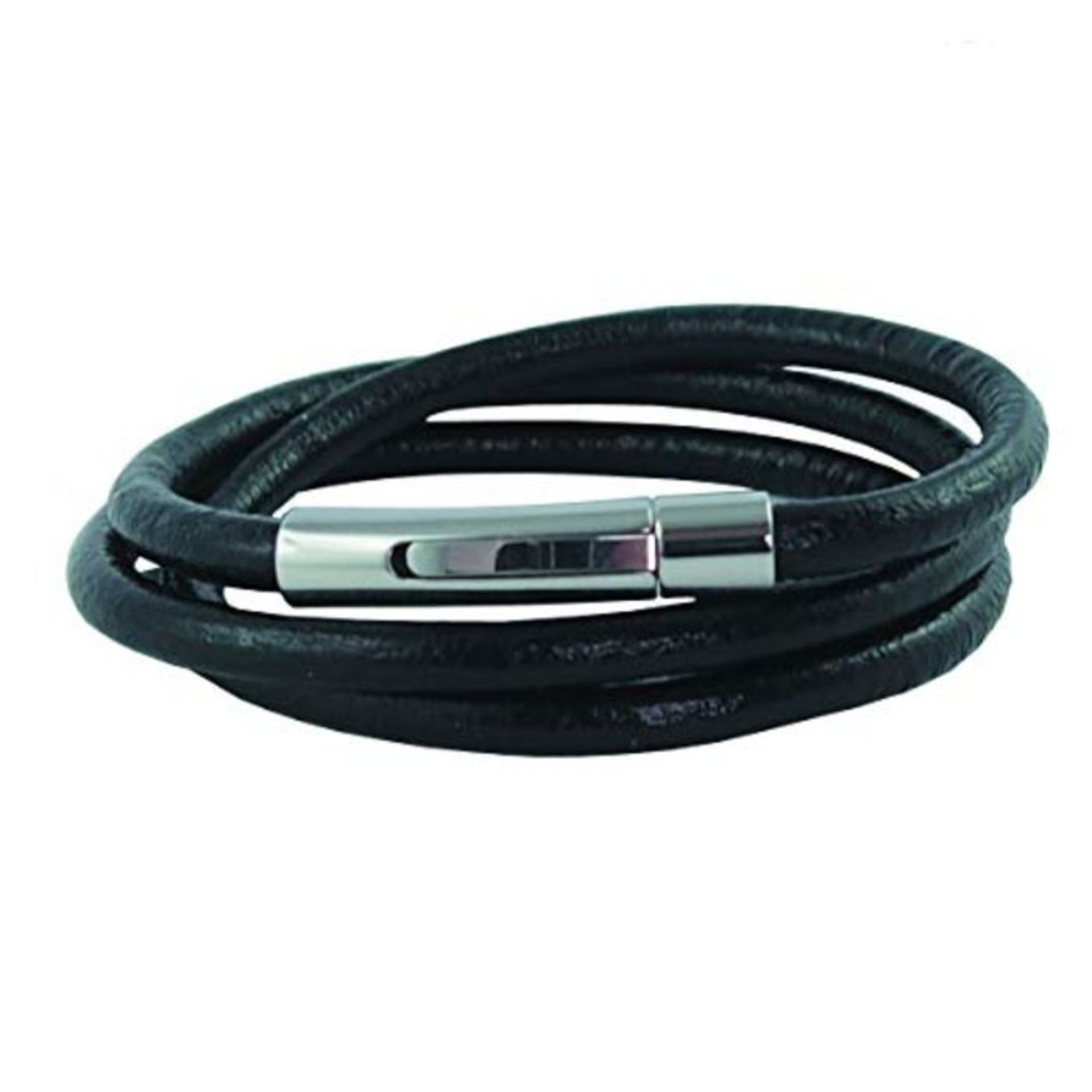 König Design Men's Leather Necklace Leather Bracelet Smooth 4 mm - 6 mm Brown 17-100