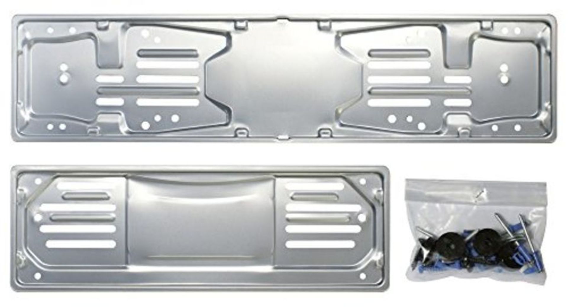Cora 000116008 Kit Registration Plate 1999 Aluminium Front and Rear Mount with Fixin