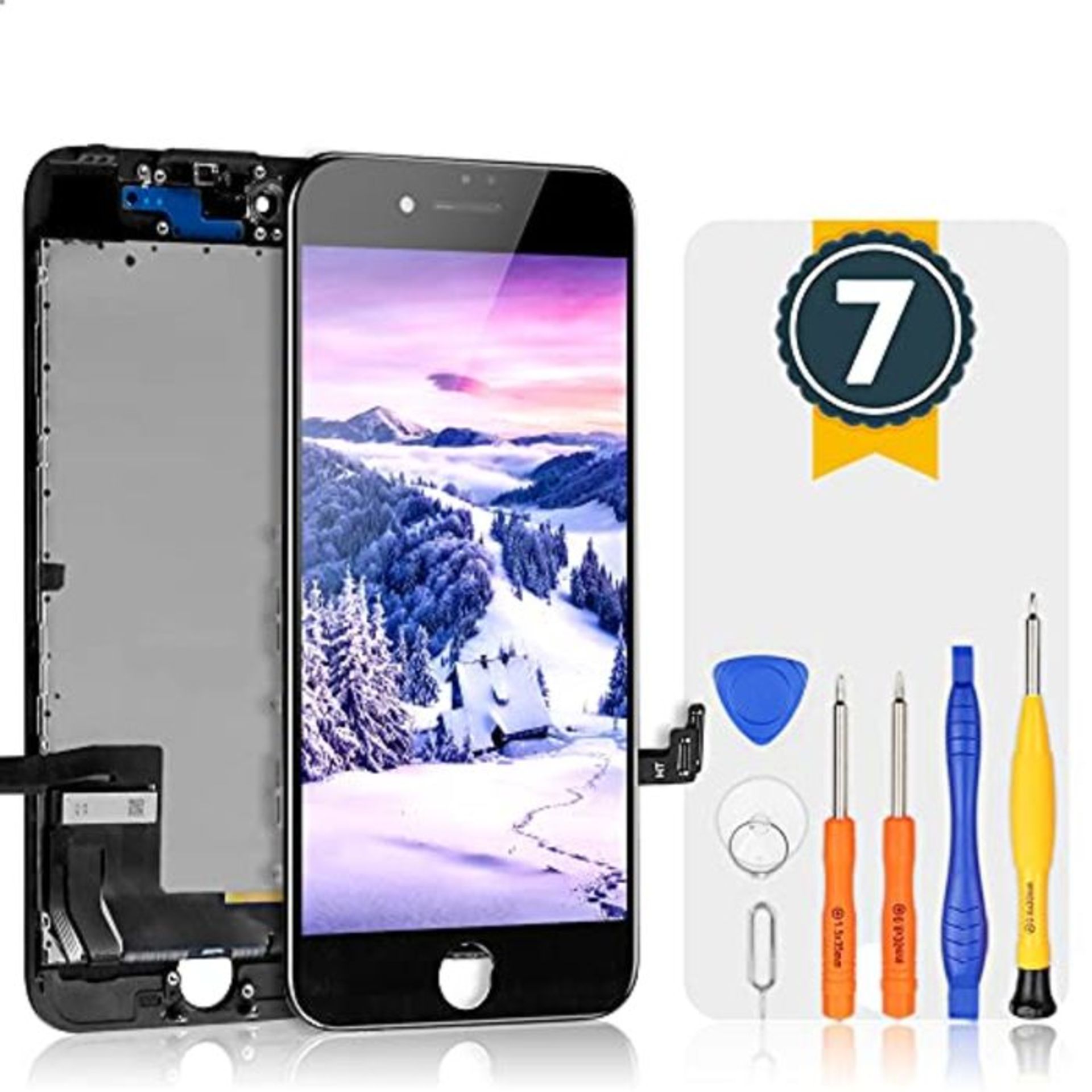 bokman for iPhone 7 Black Screen Replacement Parts Display Assembly Front Panel