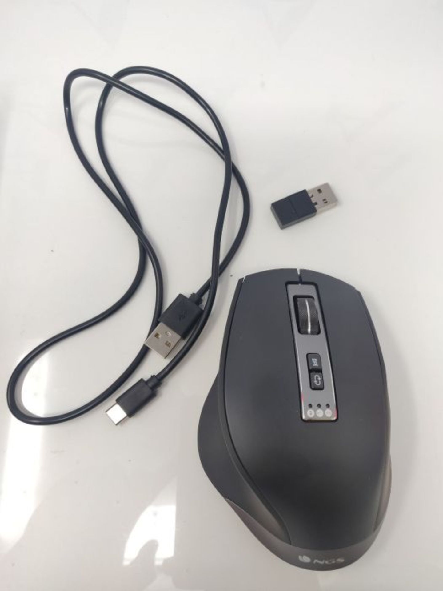 NGS BLUR-RB- Rechargeable Wireless Multi-Device Mouse, with Bluetooth 4.0/4.0, 800/160 - Image 3 of 3