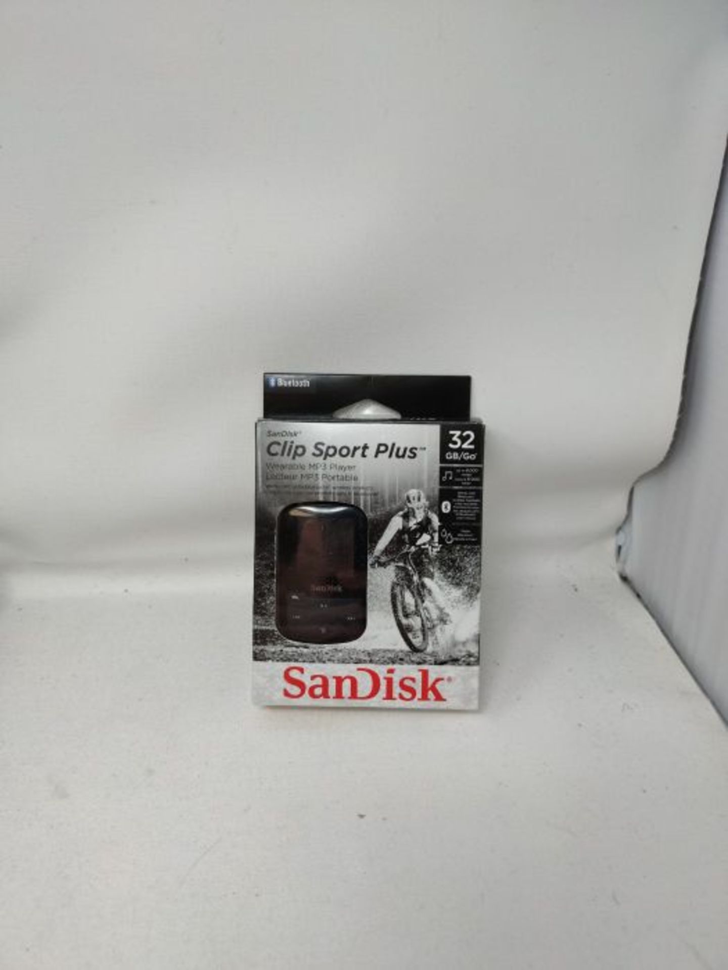 SanDisk Clip Sport Plus MP3 Player 16 GB (Bluetooth, 20 Stunden Akkulaufzeit, leicht, - Image 2 of 3