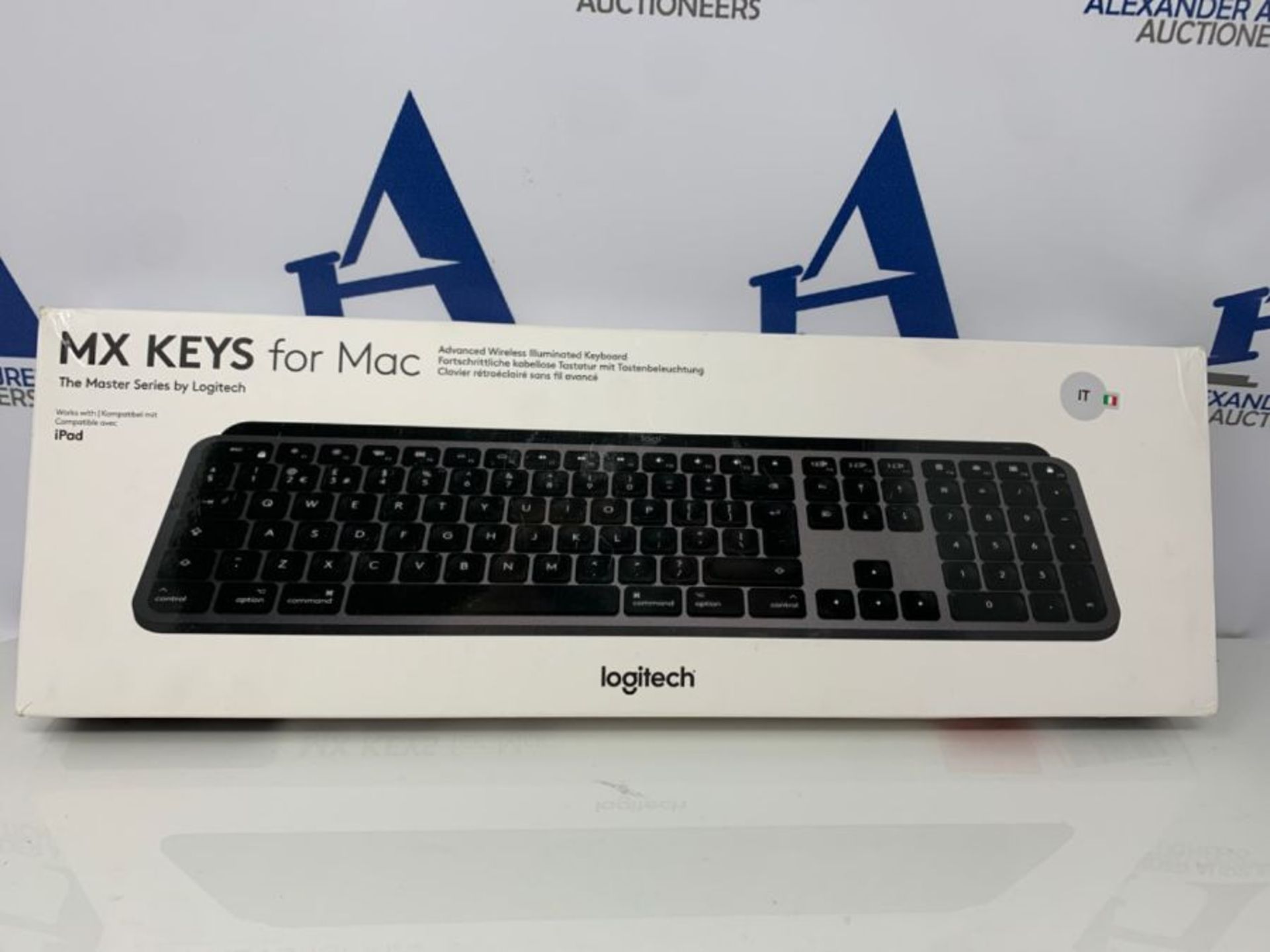 RRP £82.00 [INCOMPLETE] Logitech MX Keys Tastiera Wireless Illuminata Avanzata Per Mac, Layout It - Image 2 of 3
