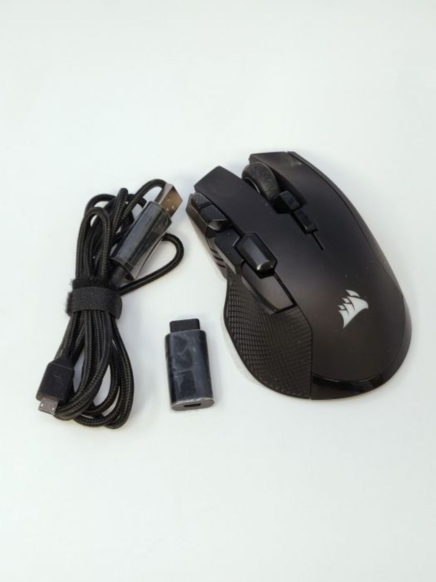 RRP £67.00 Corsair Ironclaw Wireless RGB, Rechargeable Wireless Optical Gaming Mouse with Slipstr - Image 3 of 3