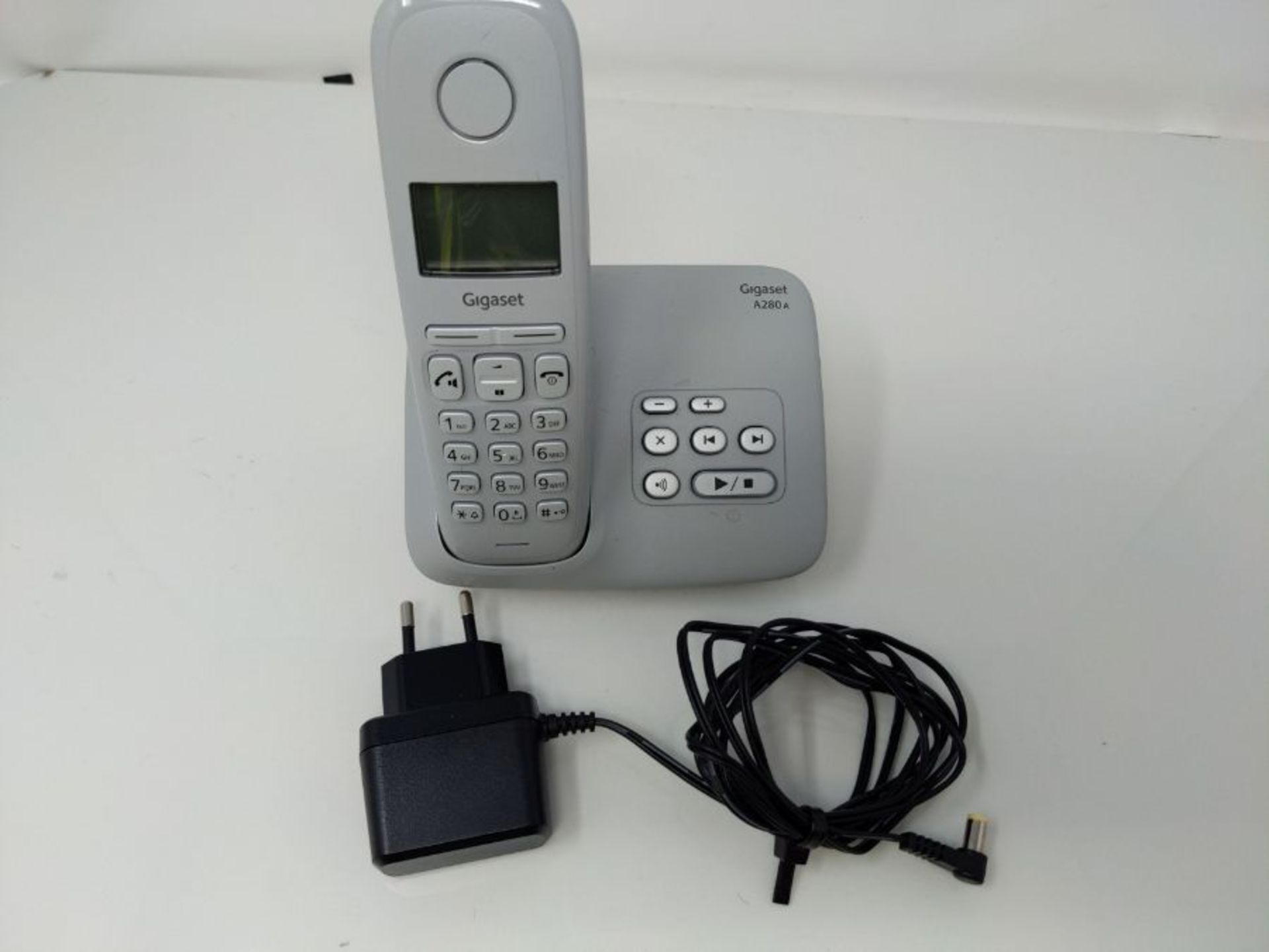 Gigaset A280A, Schnurloses Telefon analog mit Anrufbeantworter, brillante Audioqualit?