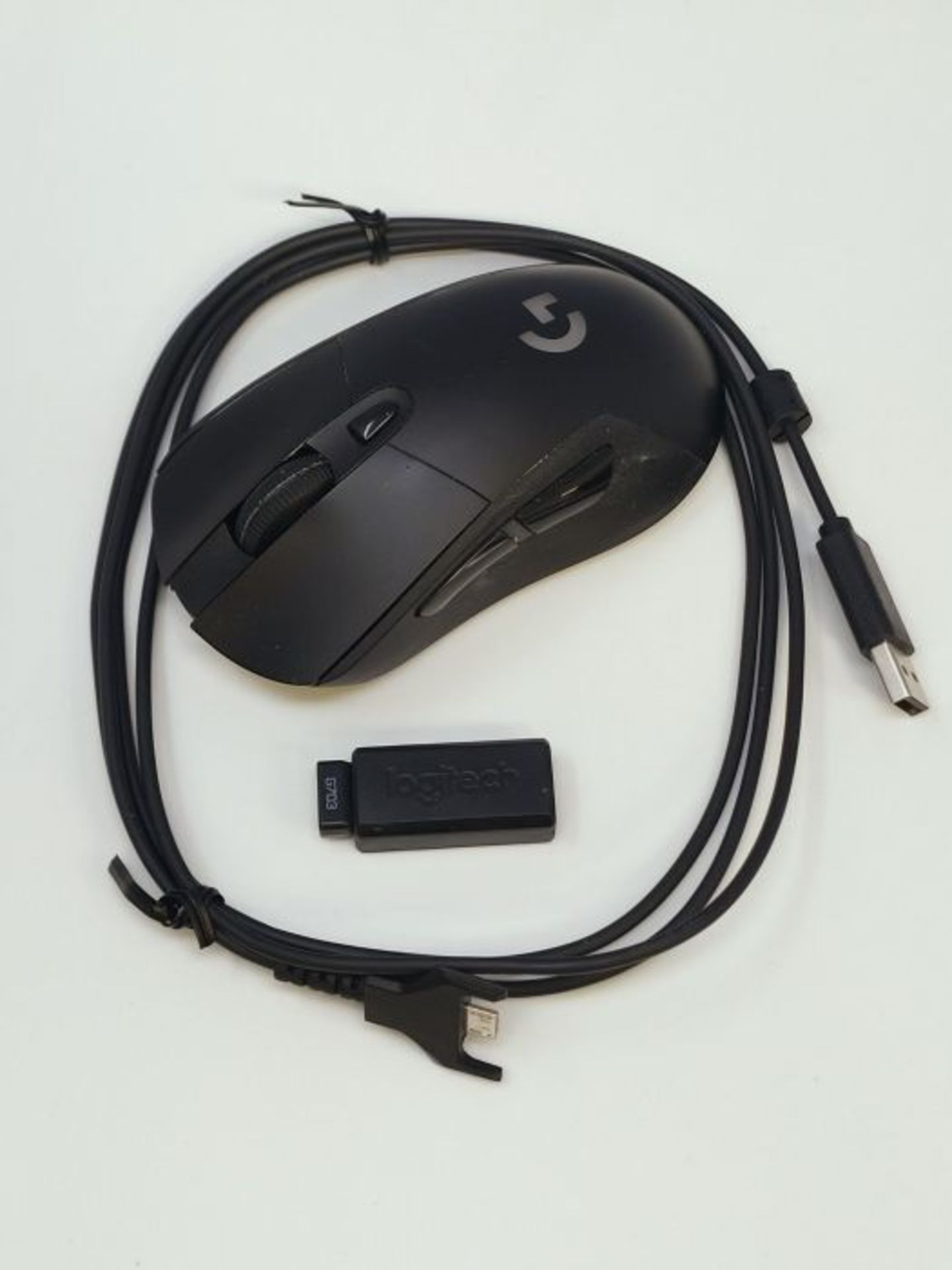 RRP £65.00 Logitech G703 LIGHTSPEED Wireless Gaming Mouse, HERO 25K Sensor, 25,600 DPI, RGB, Adju - Image 3 of 3