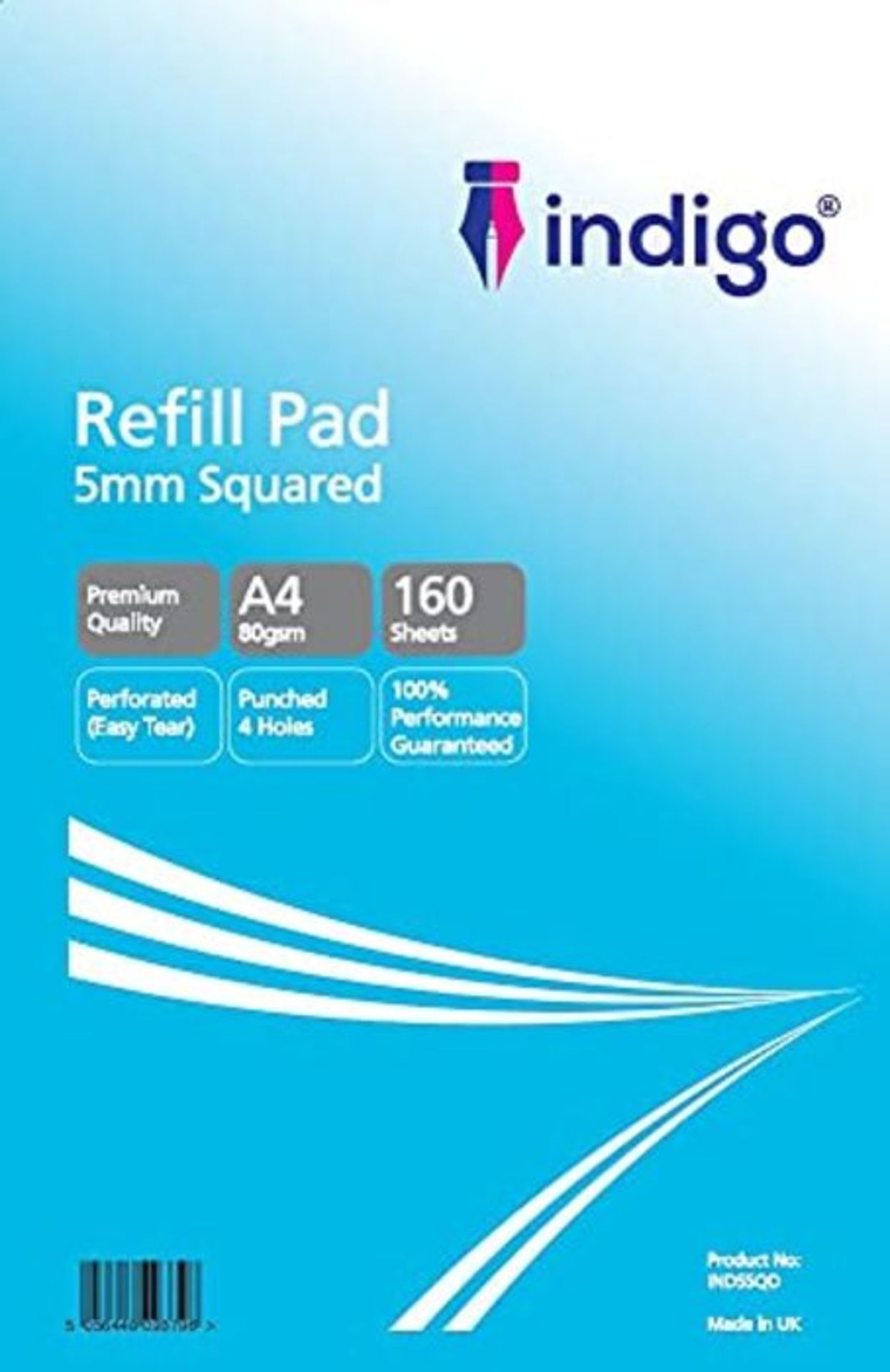 [CRACKED] indigo® A4 Refill Pad 160 Pages Headbound Perforated Punched Hole (Single,