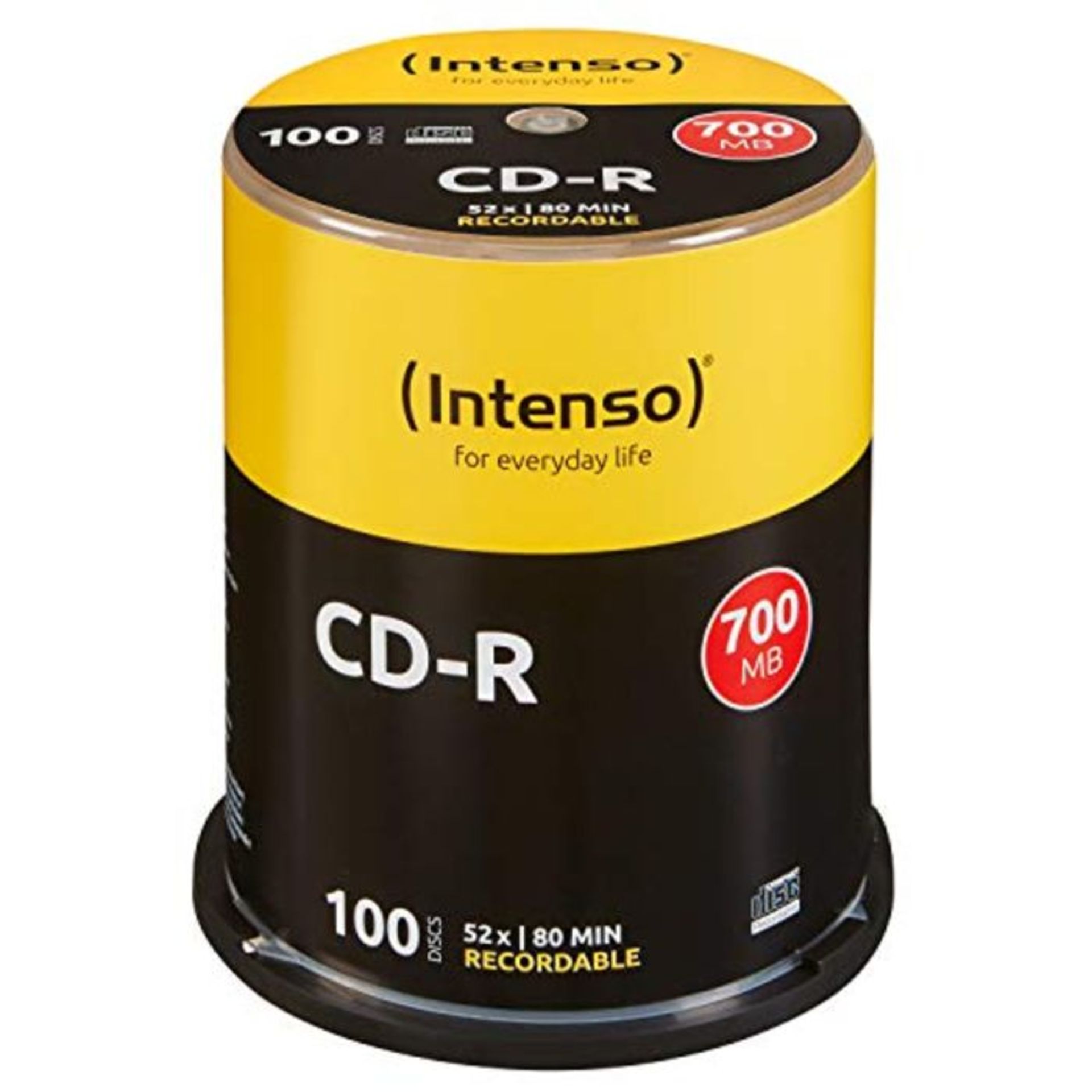 Intenso 1001126 CD-R 52x 100 Pack Cakebox