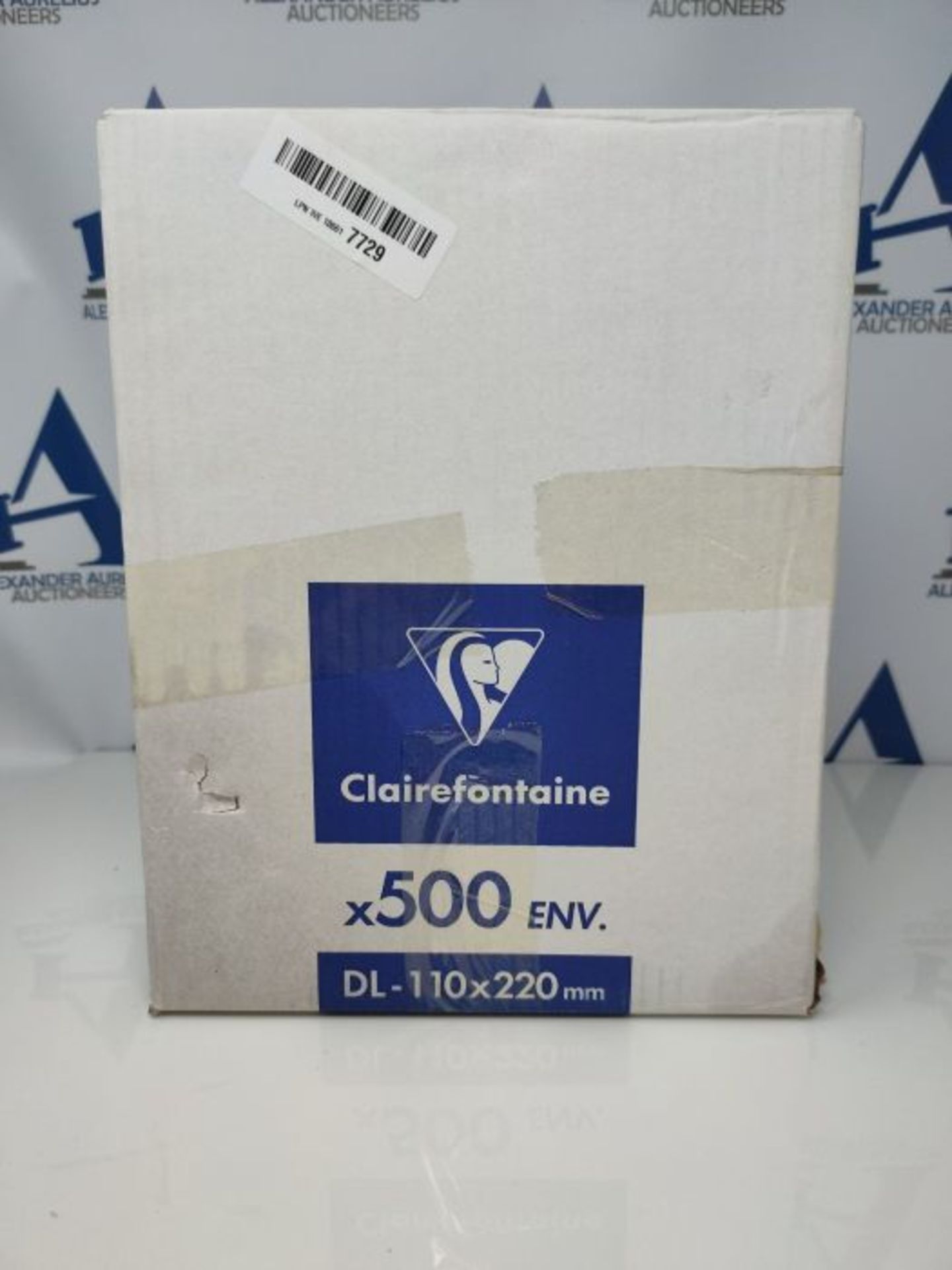 Clairefontaine 10515C - Extra White Window Self-Sealing Envelopes, 110 x 220 mm, 80 g, - Image 2 of 3